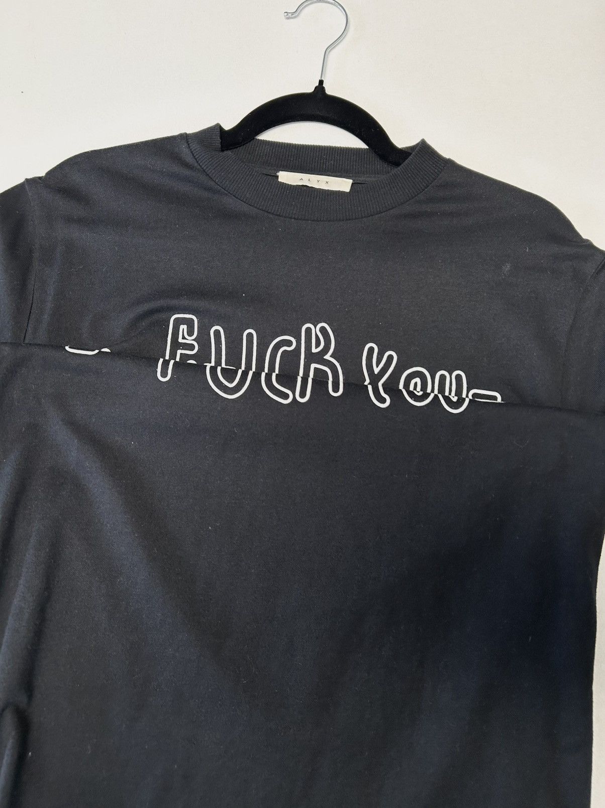Alyx Alyx Fragment Collaboration Fuck You Tshirt Schwarz Weiß 🖤🤍 Size US S / EU 44-46 / 1 - 9 Thumbnail