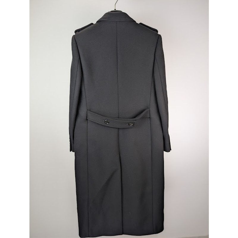 Saint Laurent Paris o1rshd1 Long Officer Coat in Wool Gabardine in Grey Size US M / EU 48-50 / 2 - 10 Thumbnail