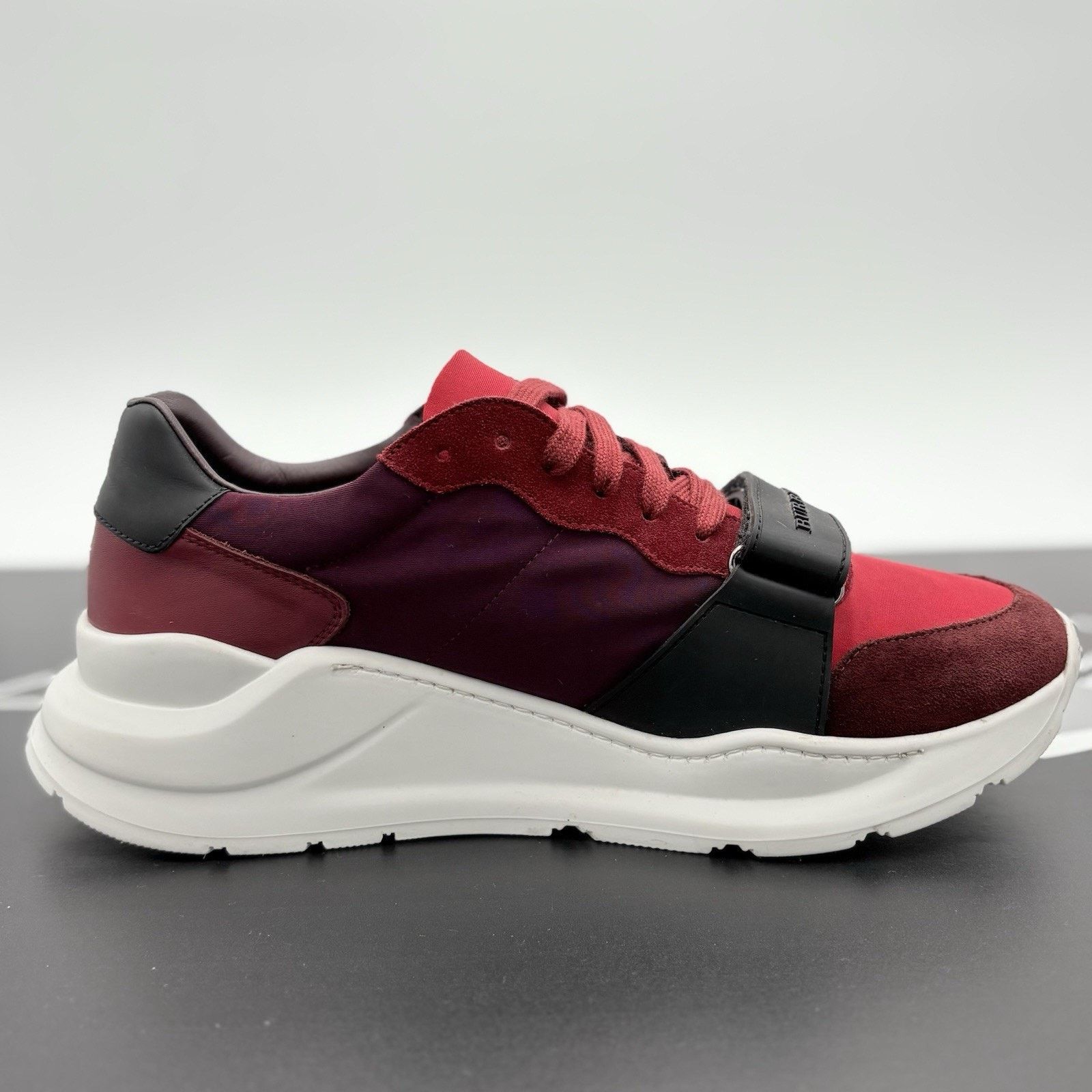 Burberry Burberry Regis Sneaker ' Red Black ' | GREAT CONDITION! Size US 10.5 / EU 43-44 - 10 Thumbnail