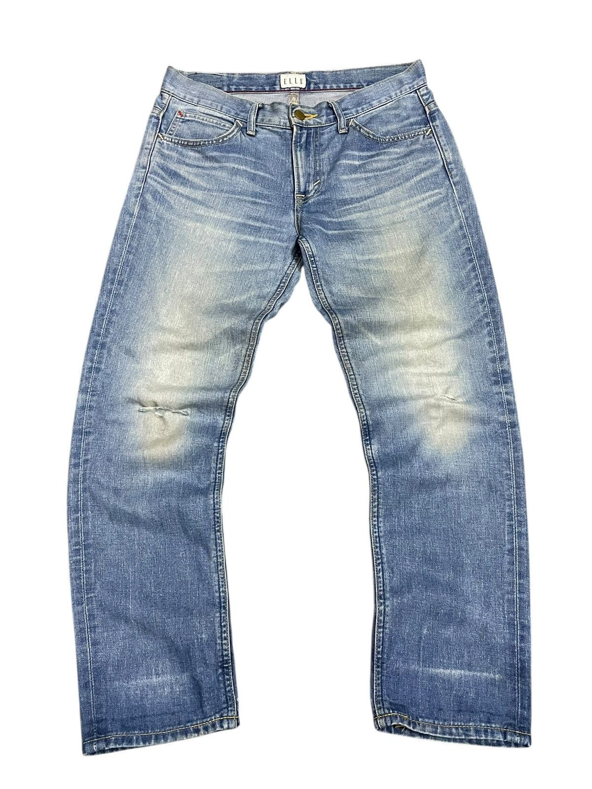 Lee Lee Rider x Elle Blue Fade Wash Ripped Jeans Limited Edition Size 31" - 2 Thumbnail