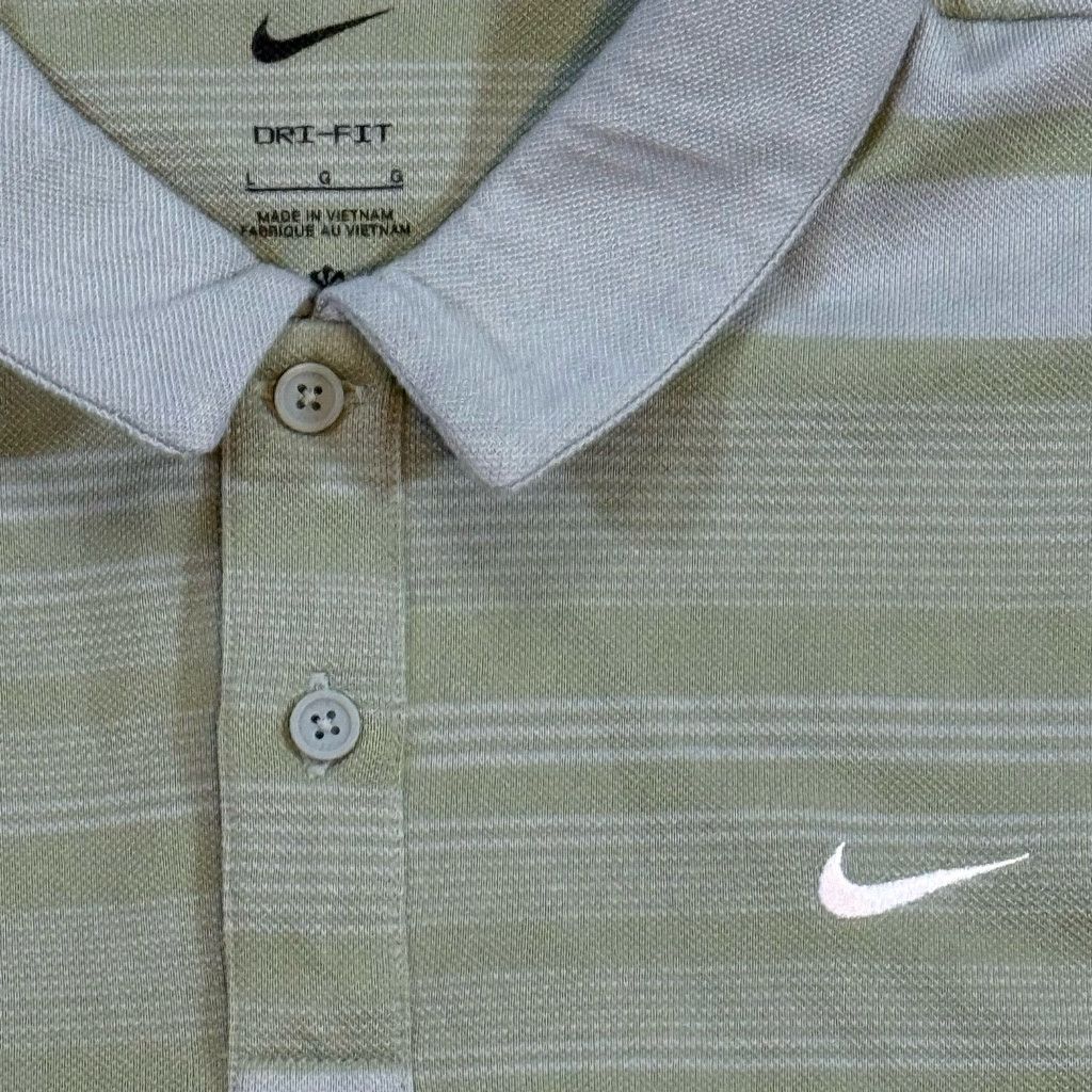 Nike Nike Men’s L Dri-Fit Golf Polo Green Stripe Size US L / EU 52-54 / 3 - 3 Thumbnail