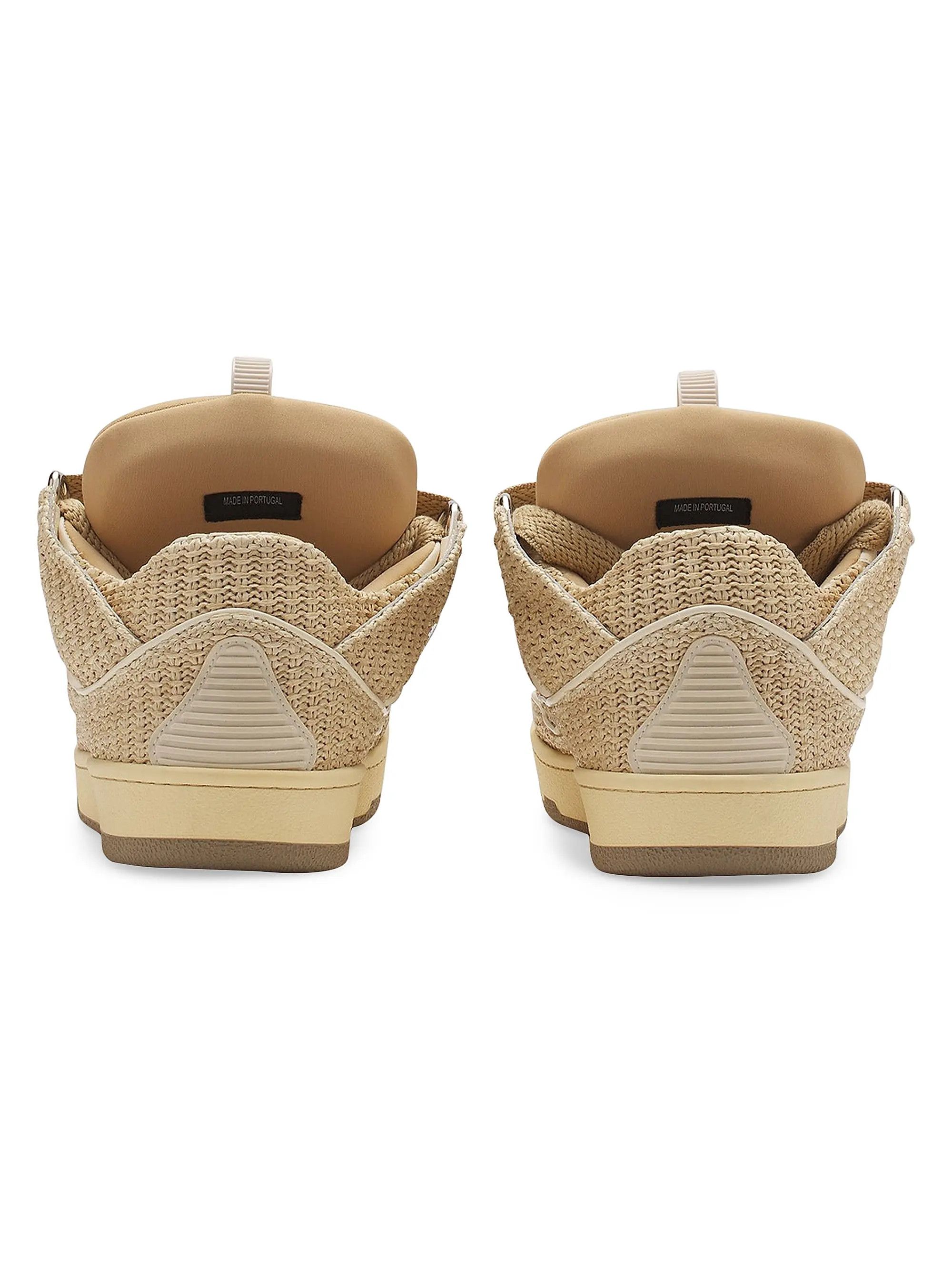 Lanvin os11x0526 Curb Raffia Sneakers in Beige Size US 10 / EU 43 - 4 Thumbnail