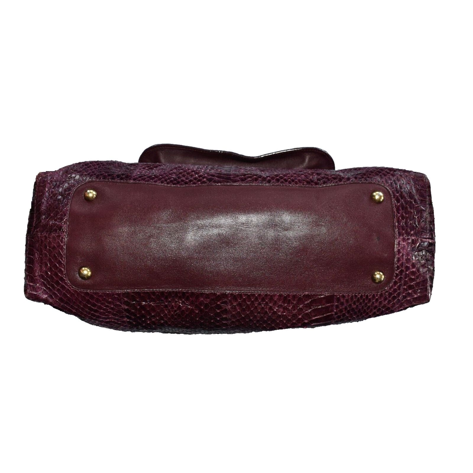 Nina Ricci NINA RICCI Python Texture Leather FoldOver Liane Satchel Bag Size ONE SIZE - 5 Thumbnail