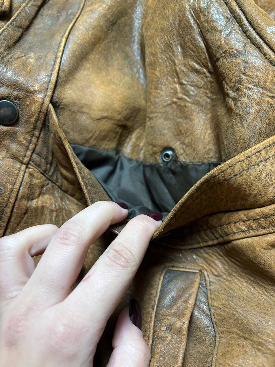 Japanese Brand × Vintage Vintage Y2K Aviator Leather Motorcycle Jacket Size US XL / EU 56 / 4 - 4 Thumbnail