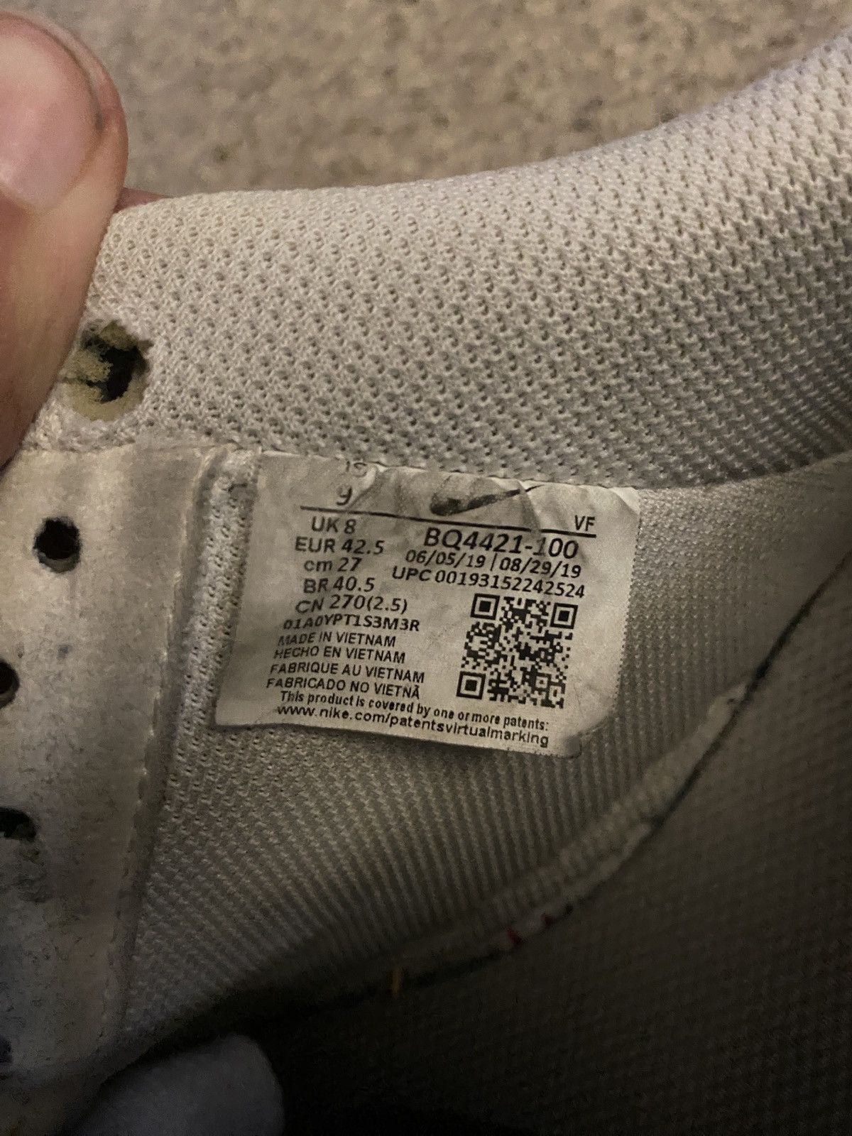 Nike Air Force One Under Construction Size US 9 / EU 42 - 3 Thumbnail