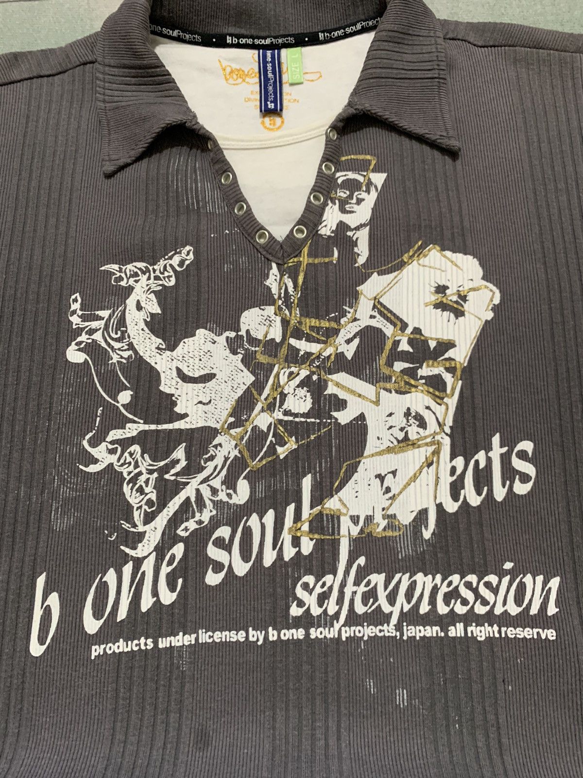 Japanese Brand Grunge B One Soul Skull Seditionaries Gothic Tees Size US L / EU 52-54 / 3 - 2 Thumbnail