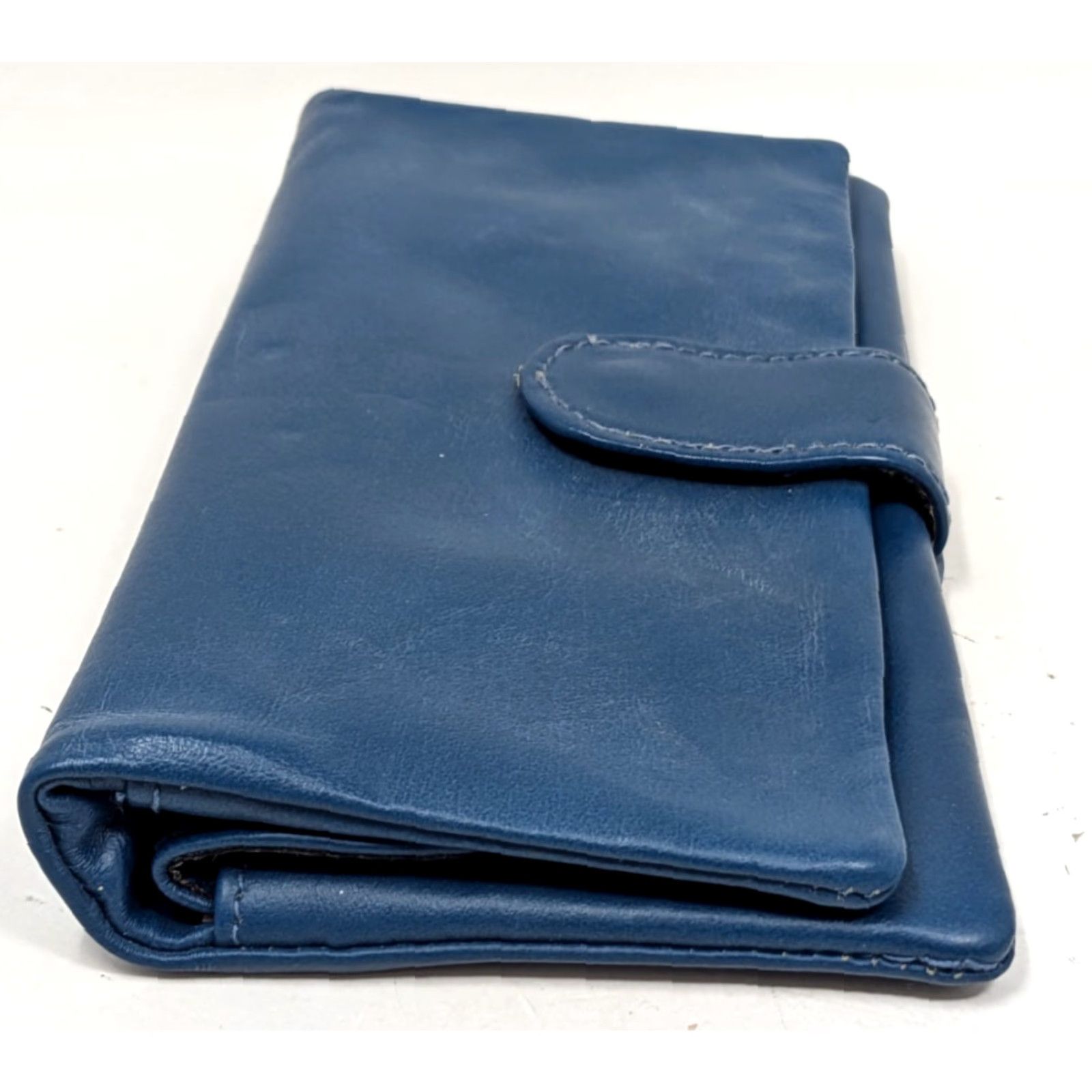 Vintage VINTAGE Victory Blue Genuine Leather Wallet Coin Purse Organizer Pouch Hong Kong Size ONE SIZE - 3 Thumbnail
