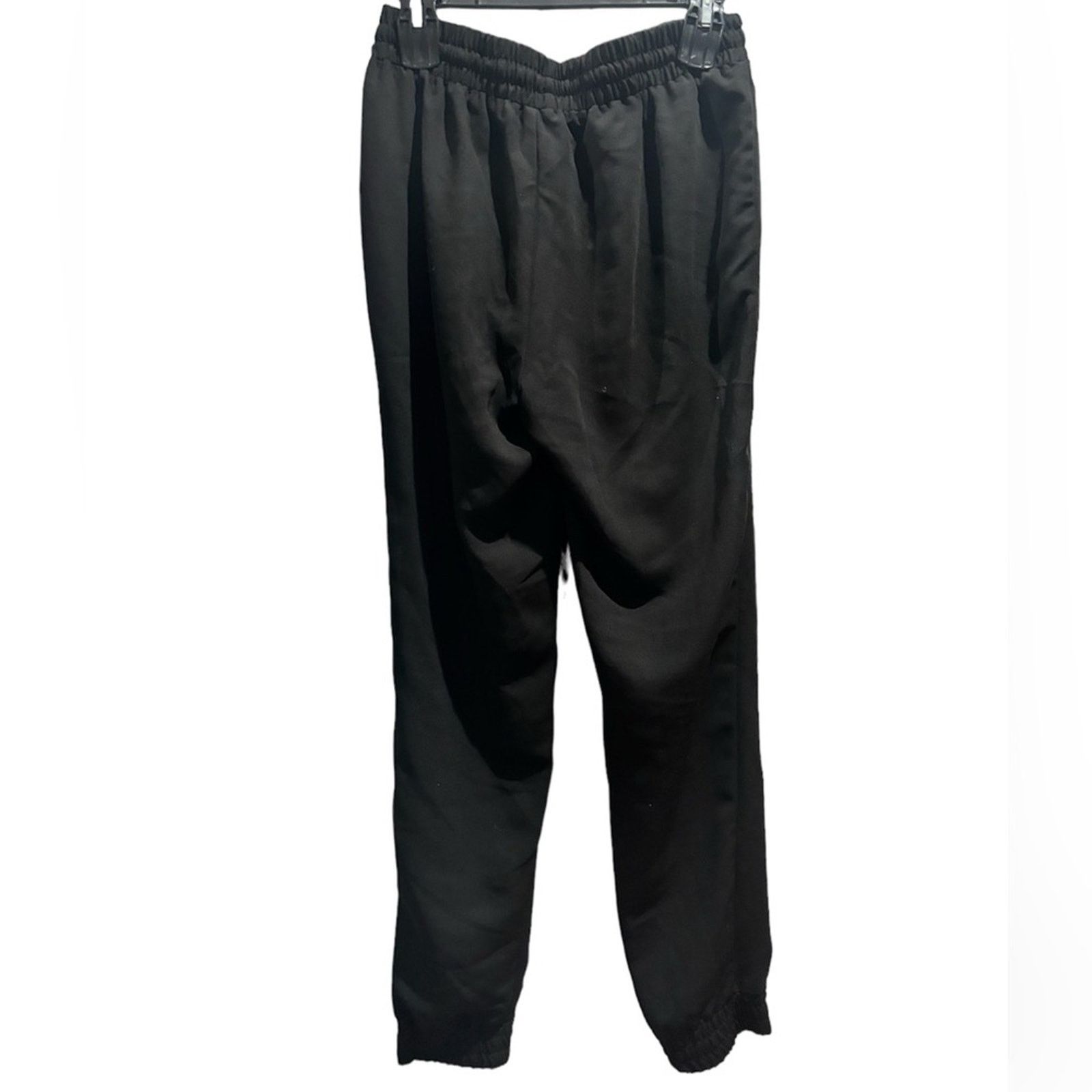 Warehouse WAREHOUSE Black Soft Drawstring Ruched Jogger Pants Sz 12 Size 34" / US 12 / IT 48 - 3 Thumbnail