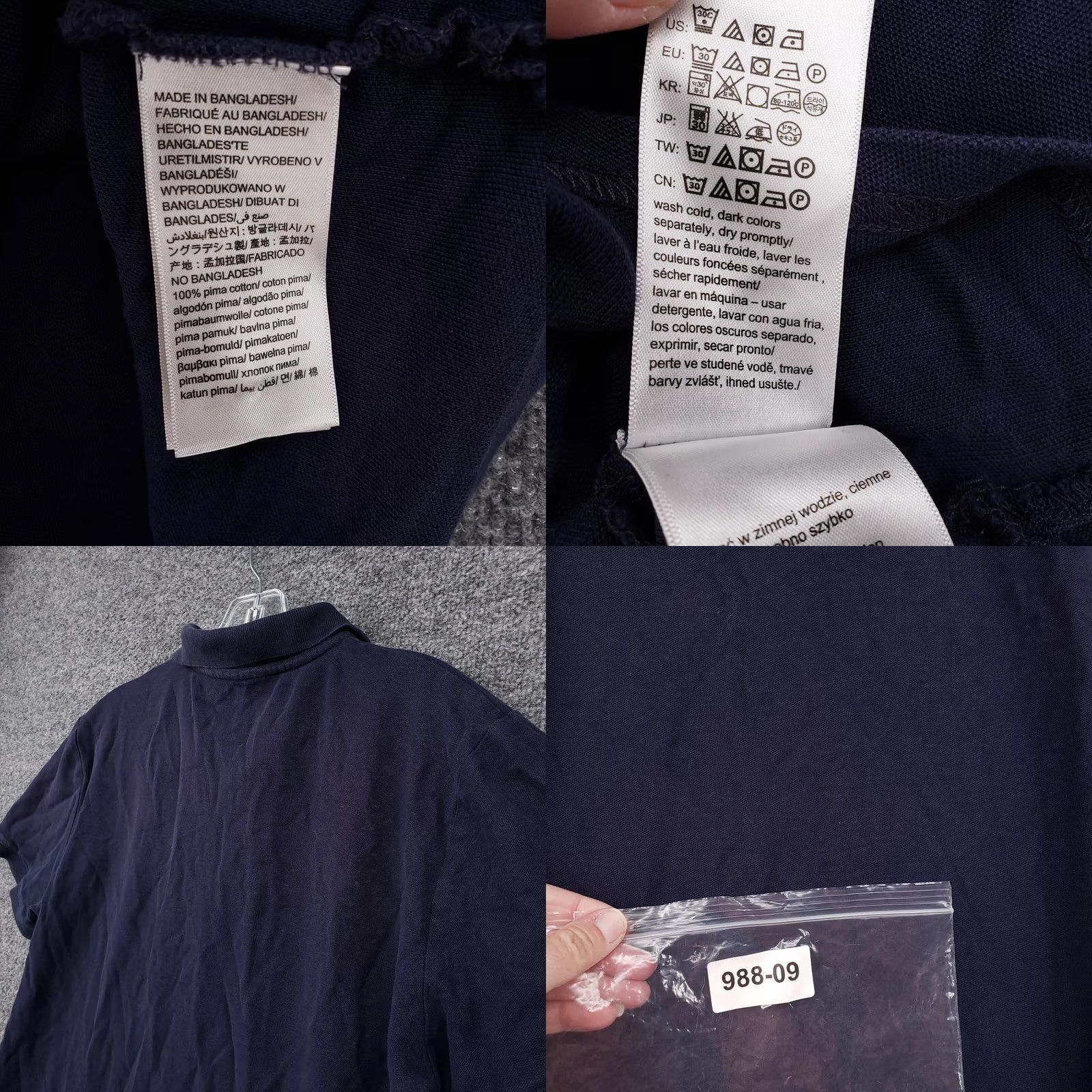 Calvin Klein Calvin Klein Polo Shirt Mens L Blue Short Sleeve Collared Body Fit Golf Button Zipper Shirt Size US L / EU 52-54 / 3 - 8 Thumbnail