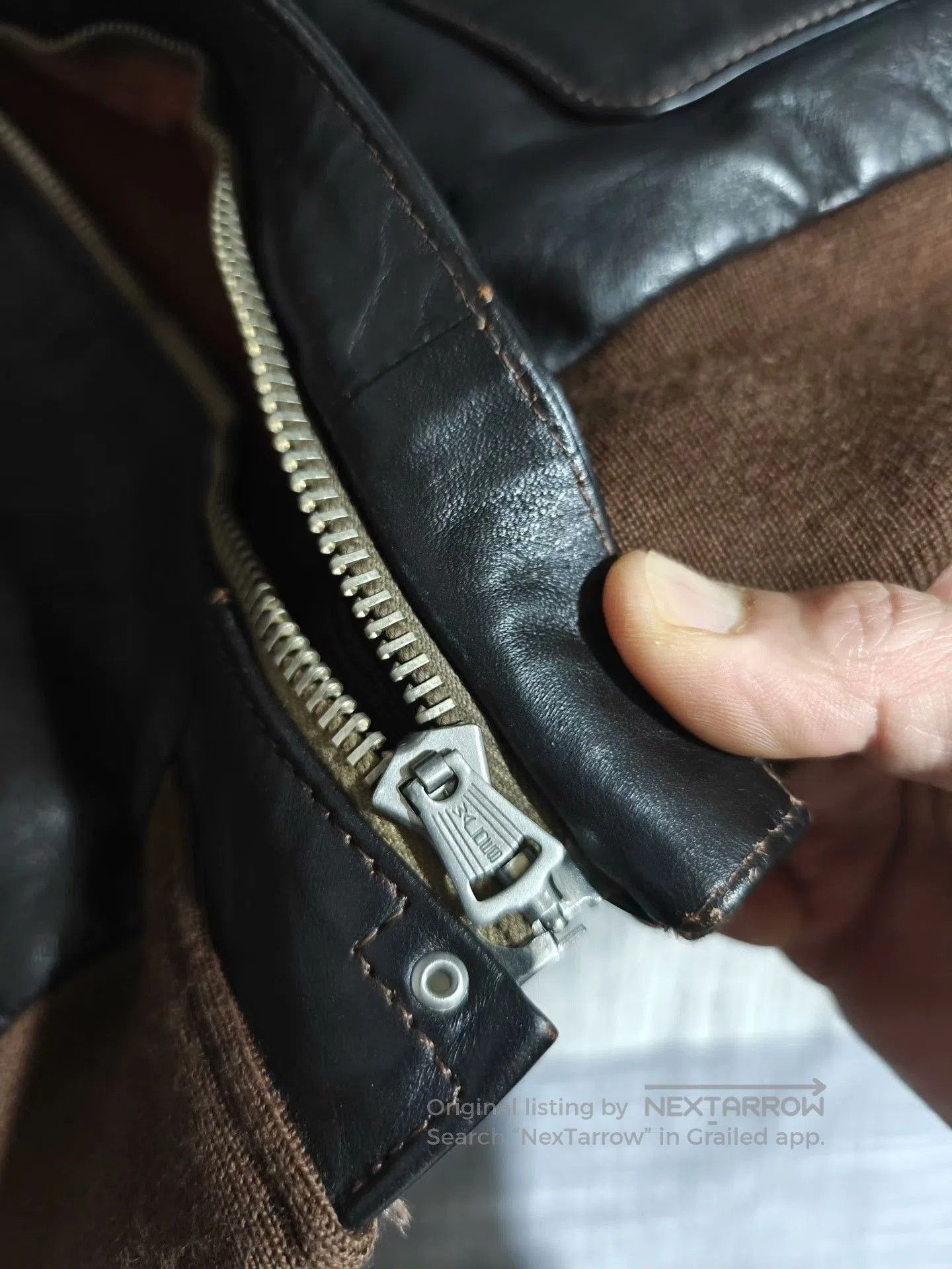 Vintage A2 Himalayan Leather Flight Jacket. Size US S / EU 44-46 / 1 - 7 Thumbnail