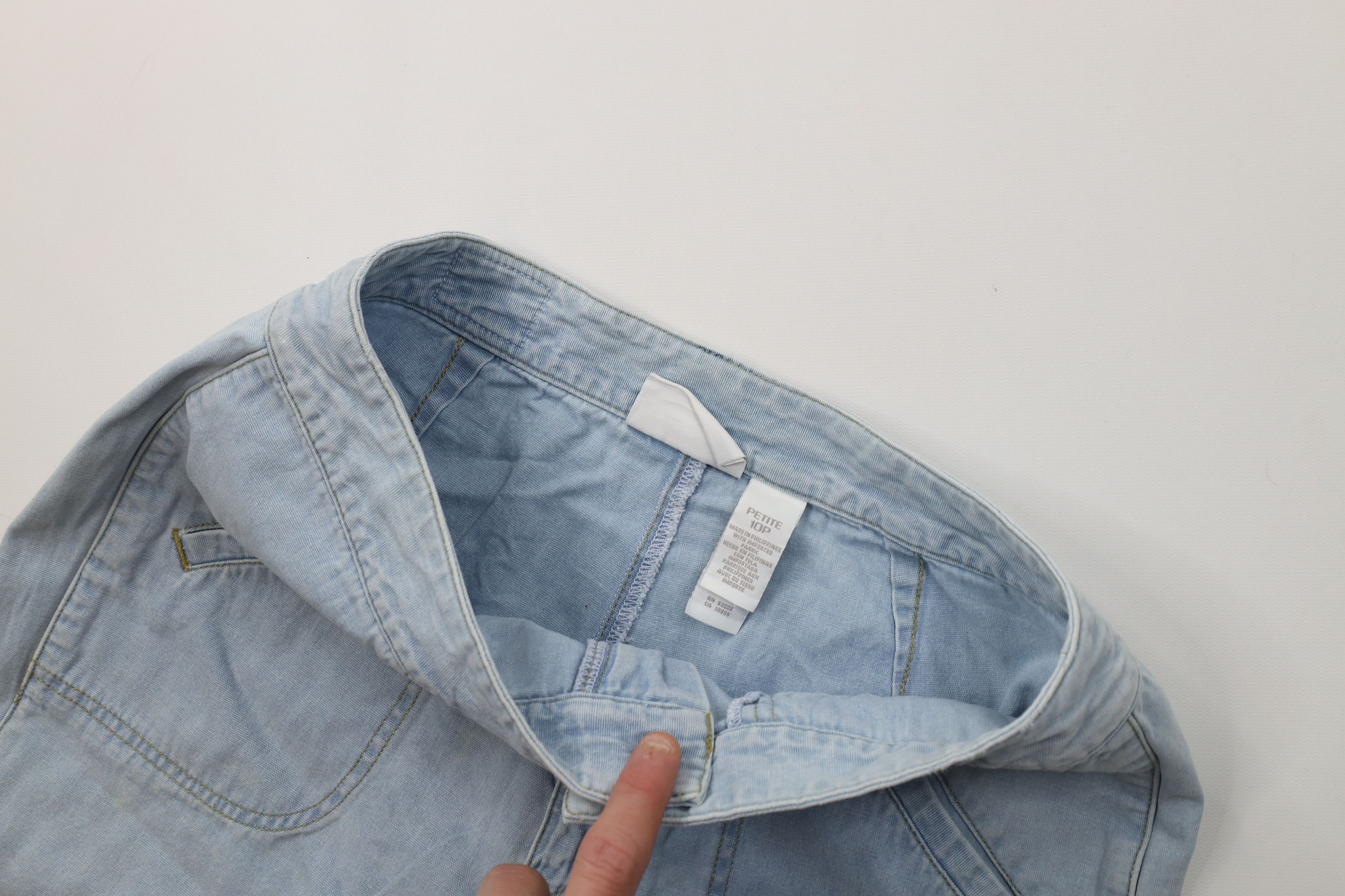Vintage Vintage 90s Streetwear Stonewash Denim Shorts Blue Cotton Size 32" / US 10 / IT 46 - 7 Thumbnail