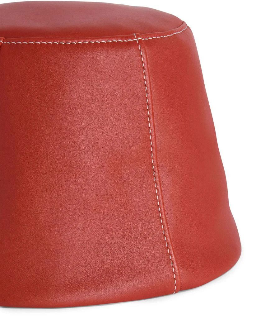 Loro Piana o1srvl11e0325 FAN9006 Size: OS / Leather Hat / Cap in Red Size ONE SIZE - 4 Thumbnail