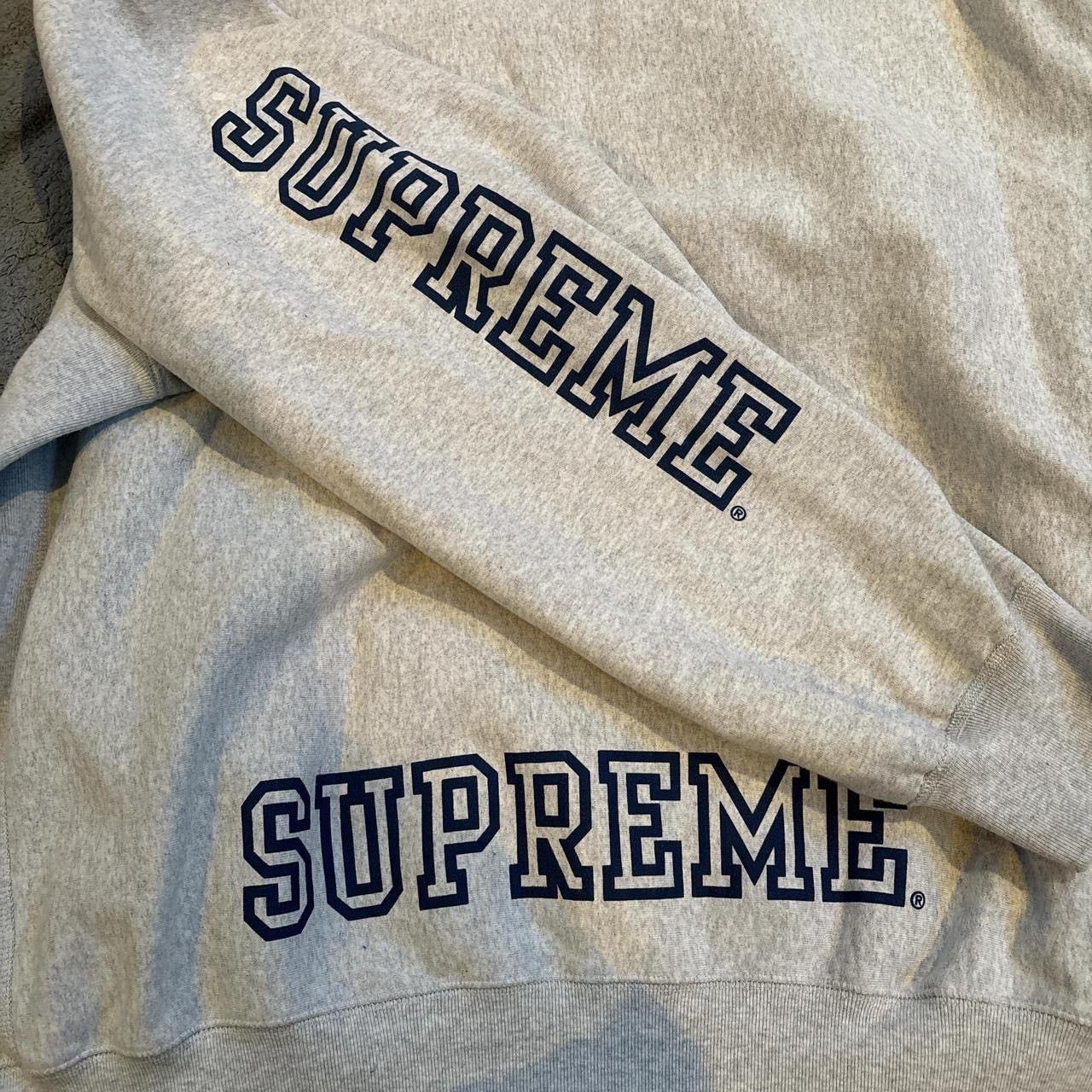 Supreme Supreme Collegiate Sleeve Hooded Sweatshirt Size US XL / EU 56 / 4 - 7 Thumbnail