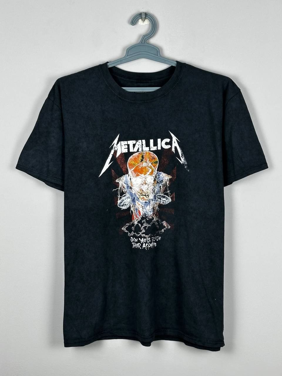 Band Tees Streetwear Metallica Metal Rock Band Faded T Shirt Size US XL / EU 56 / 4 - 1 Thumbnail