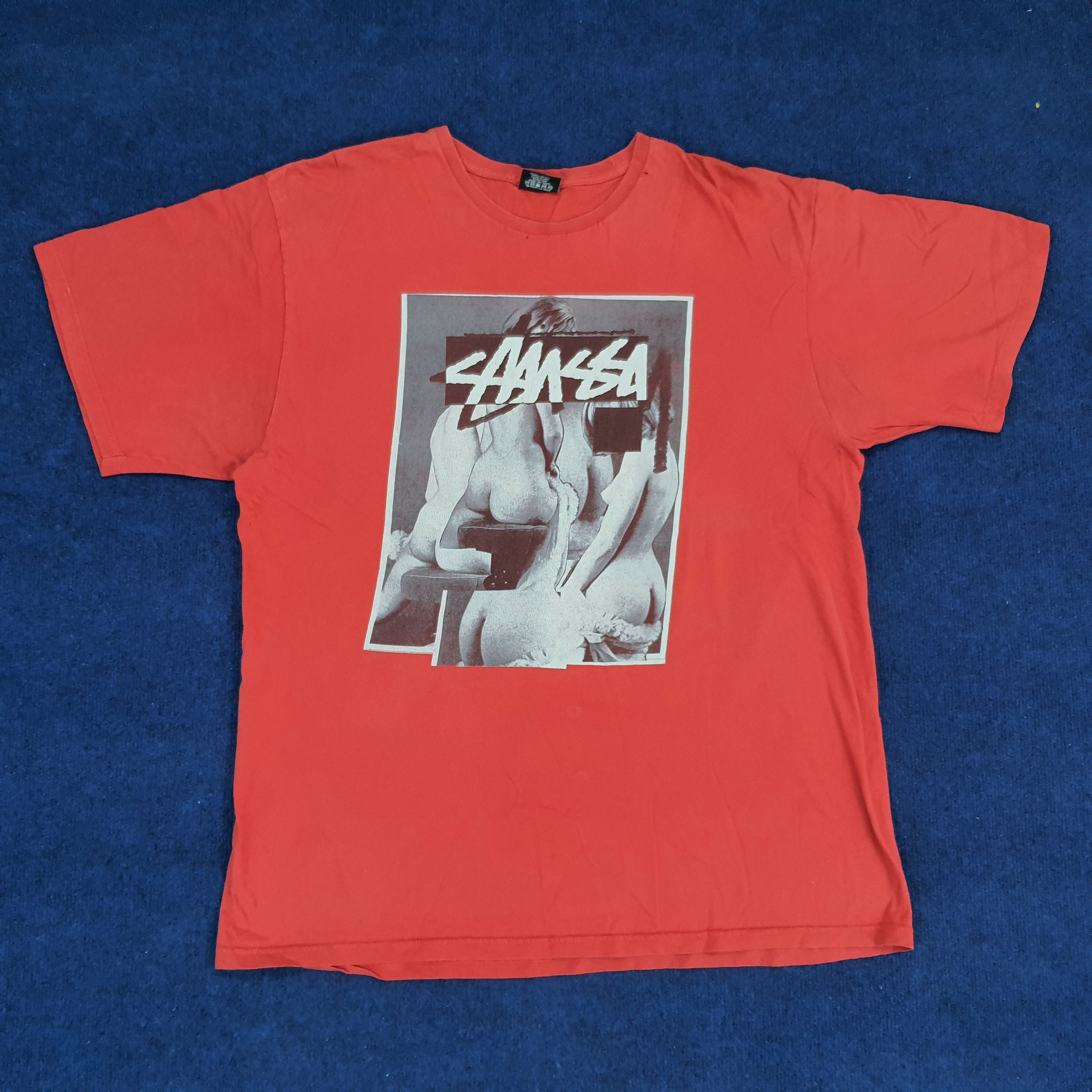 Stussy × Vintage Vintage Stussy Naked Photo Tee T-shirt Size US XL / EU 56 / 4 - 1 Thumbnail
