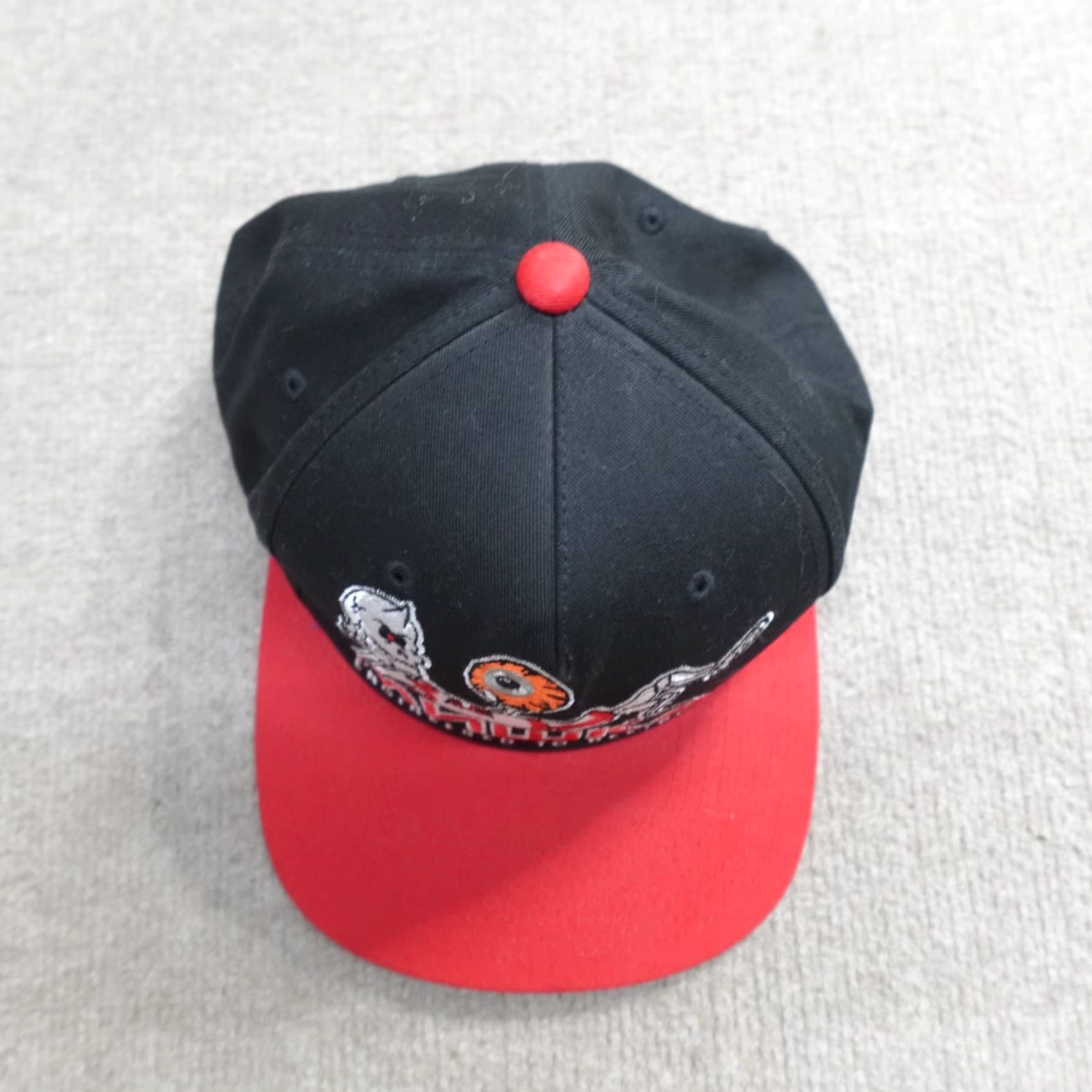 Vintage VINTAGE Mishka Hat Baseball Cap Men One Size Black NEW Embroidered Basketball Skeleton Nets STARTER Size ONE SIZE - 3 Thumbnail