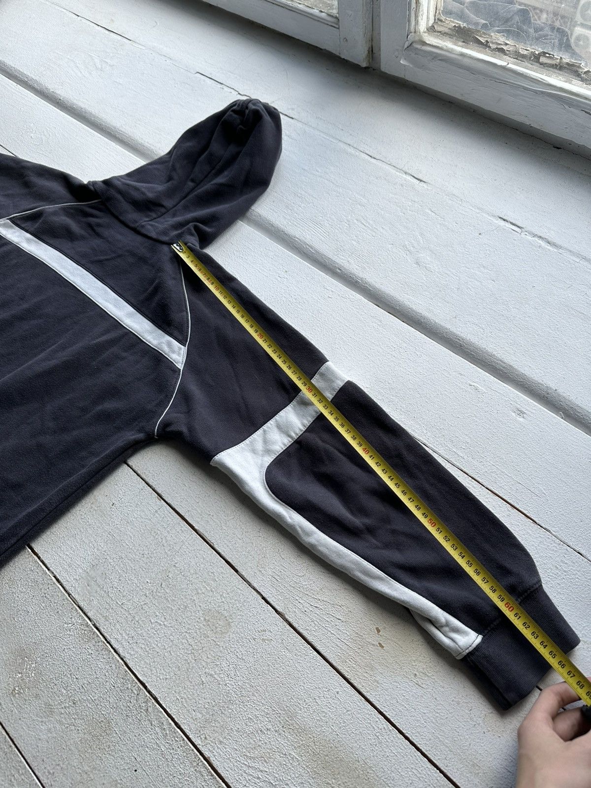 Nike × Vintage 🚨 Vintage Y2K Nike Cortez Hoodie Big Logo drill rare faded Size US M / EU 48-50 / 2 - 12 Thumbnail