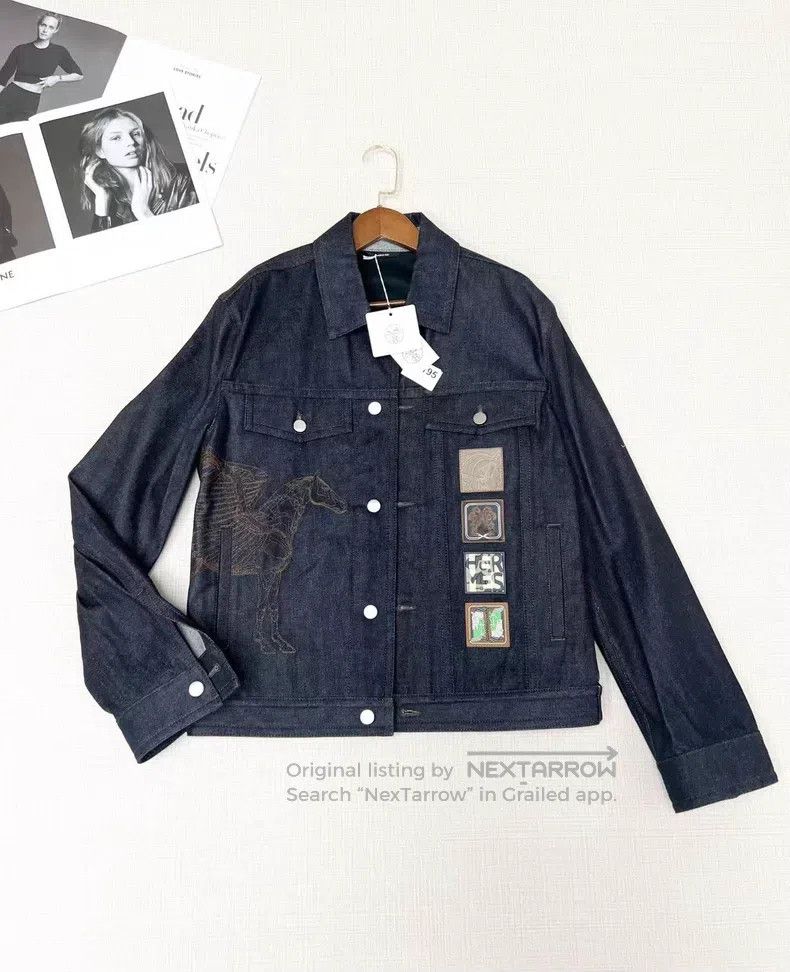 Hermes Hermes Spring/Summer 2023 floral embroidered denim jacket Size US M / EU 48-50 / 2 - 1 Thumbnail