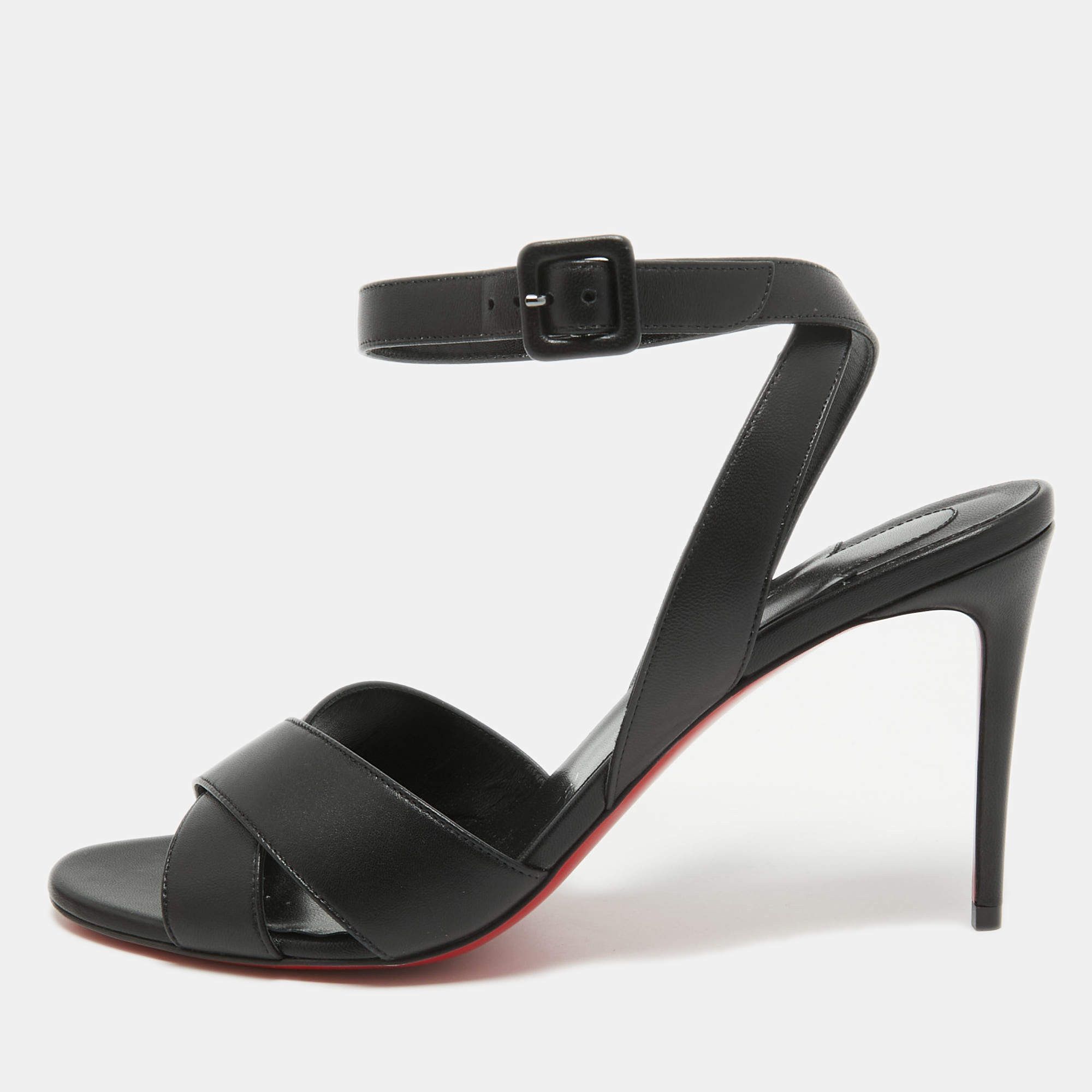 Christian Louboutin o1s1wg110225 Heels in Black Size US 11 / IT 41 - 2 Thumbnail