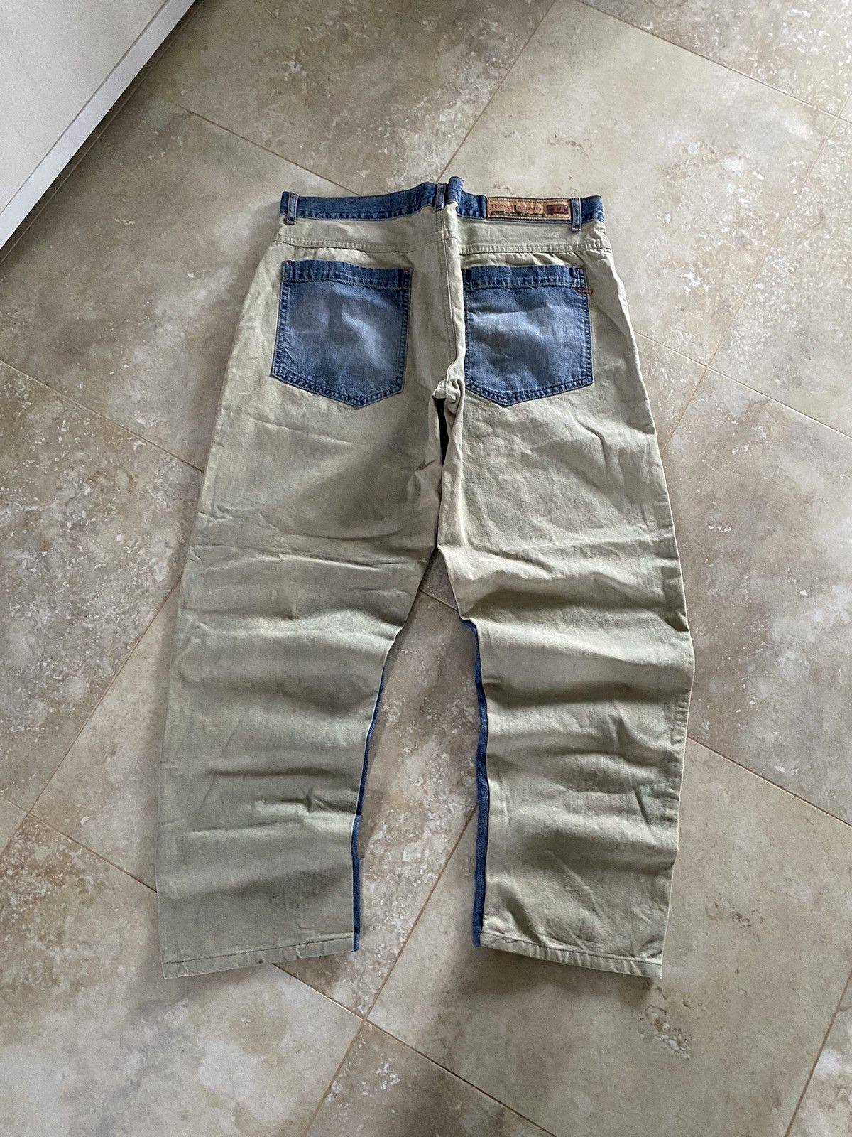 Diesel Vintage Diesel Hybrid Baggy Muddy Denim Japanese Washed Y2K Size US 38 / EU 54 - 2 Thumbnail