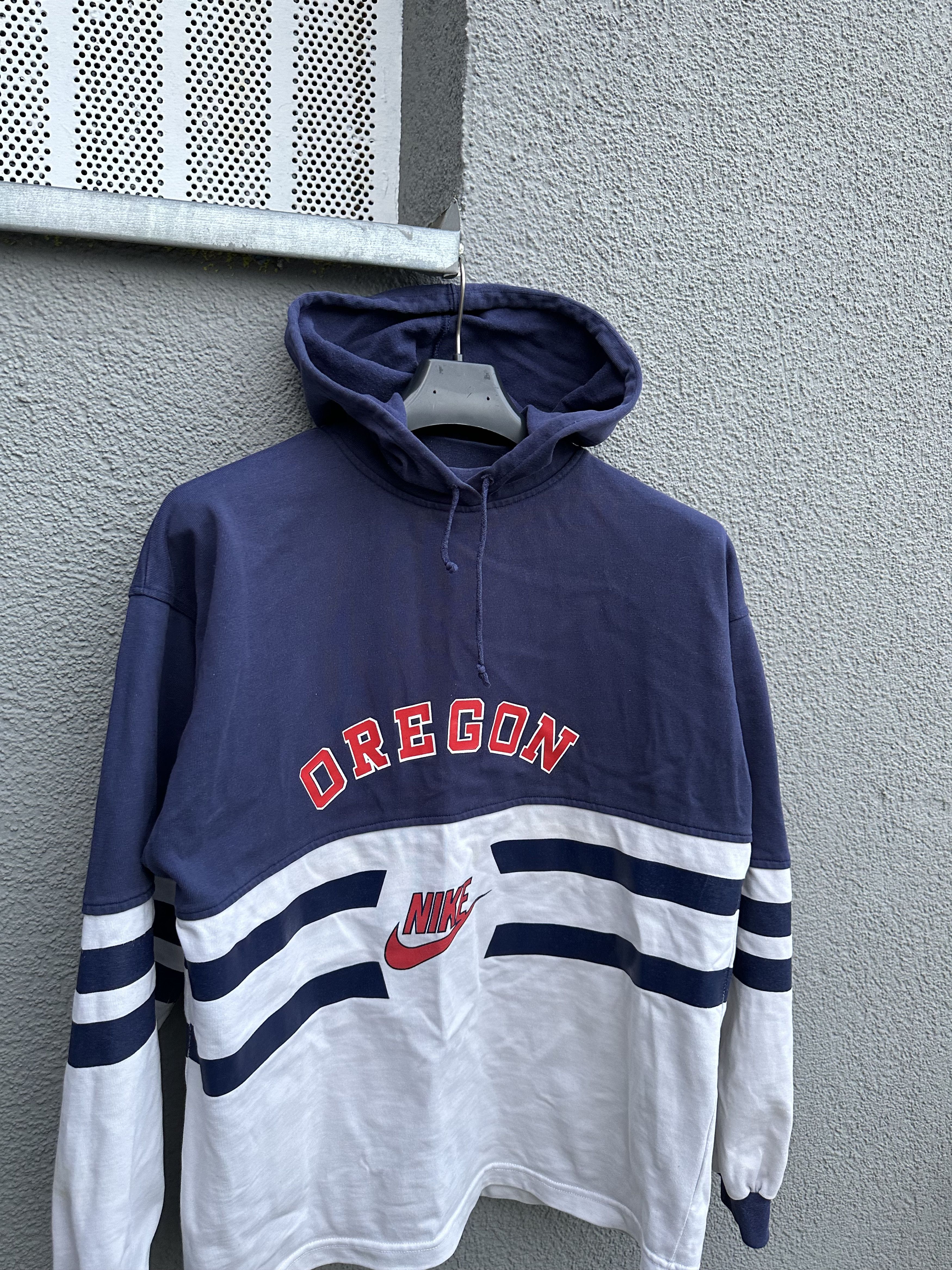 Nike Vintage 90’s Nike Oregon Hoodie Blue Size US L / EU 52-54 / 3 - 2 Thumbnail
