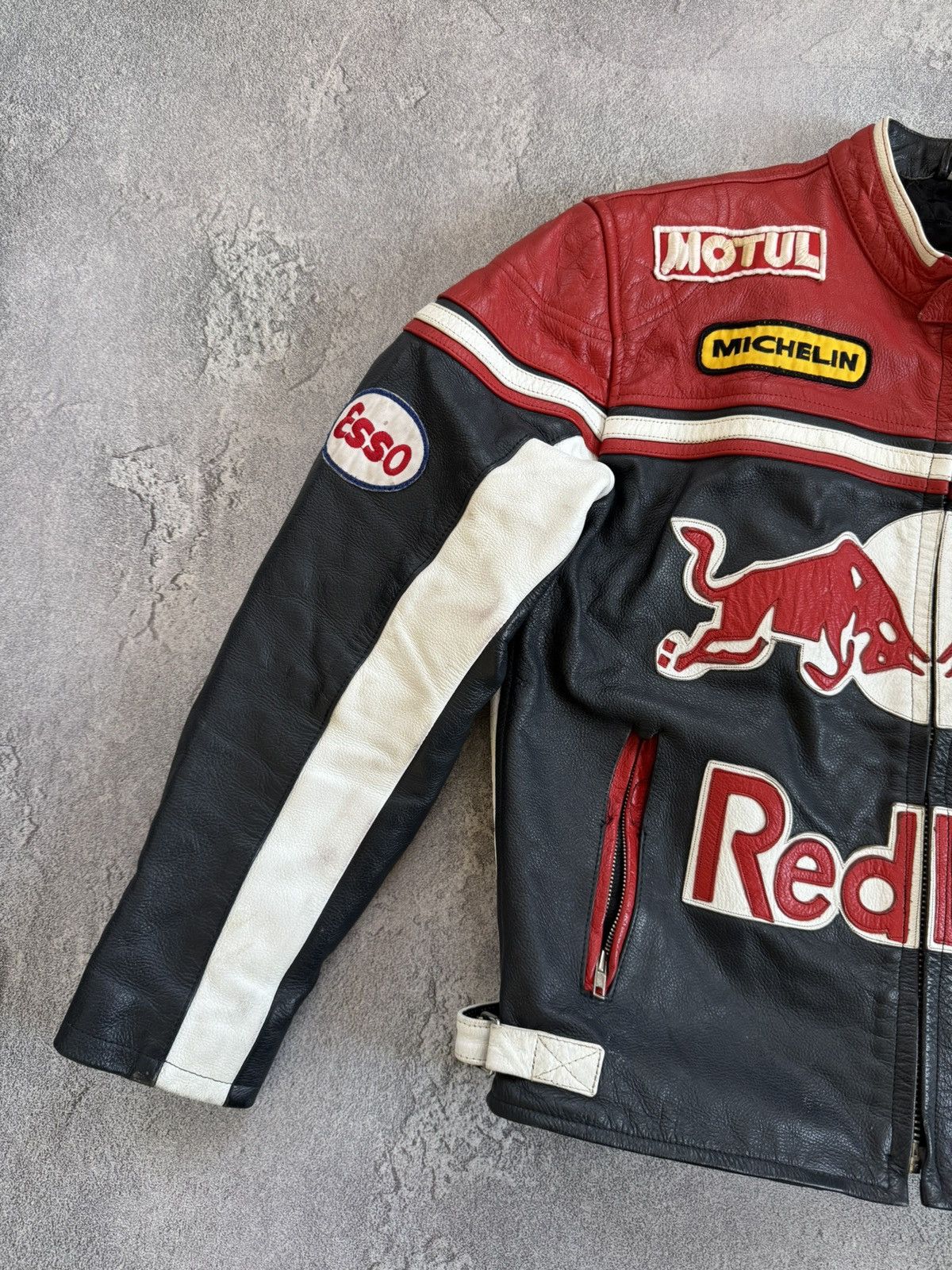Red Bull Red Bull XL genuine leather racing motorcycle jacket biker Size US XL / EU 56 / 4 - 9 Thumbnail