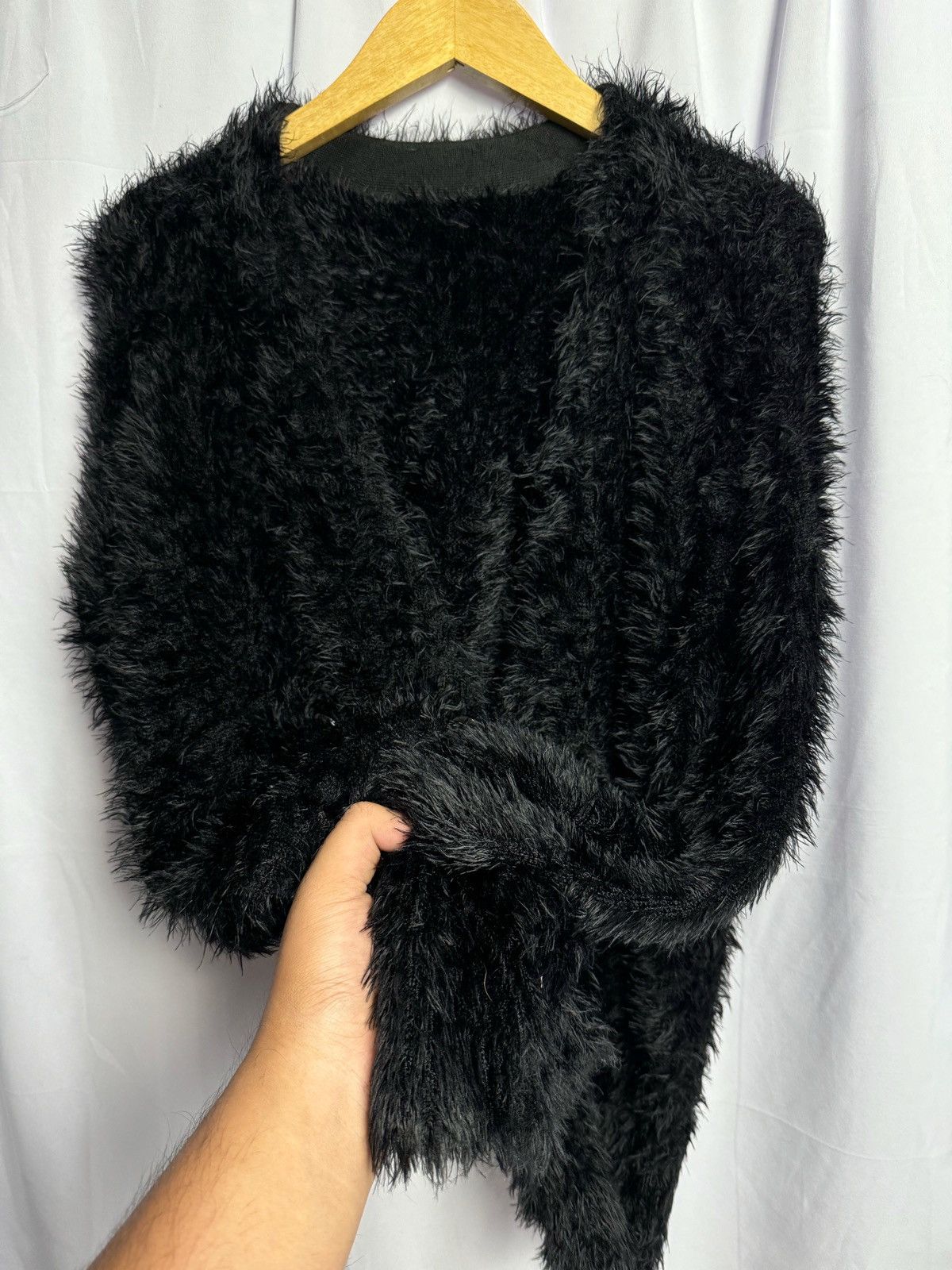 Hysteric Glamour × If Six Was Nine × Japanese Brand Fuzzy Mohair Grunge Emmel Refines Cardigan Kurt Cobain Style Size US M / EU 48-50 / 2 - 8 Thumbnail