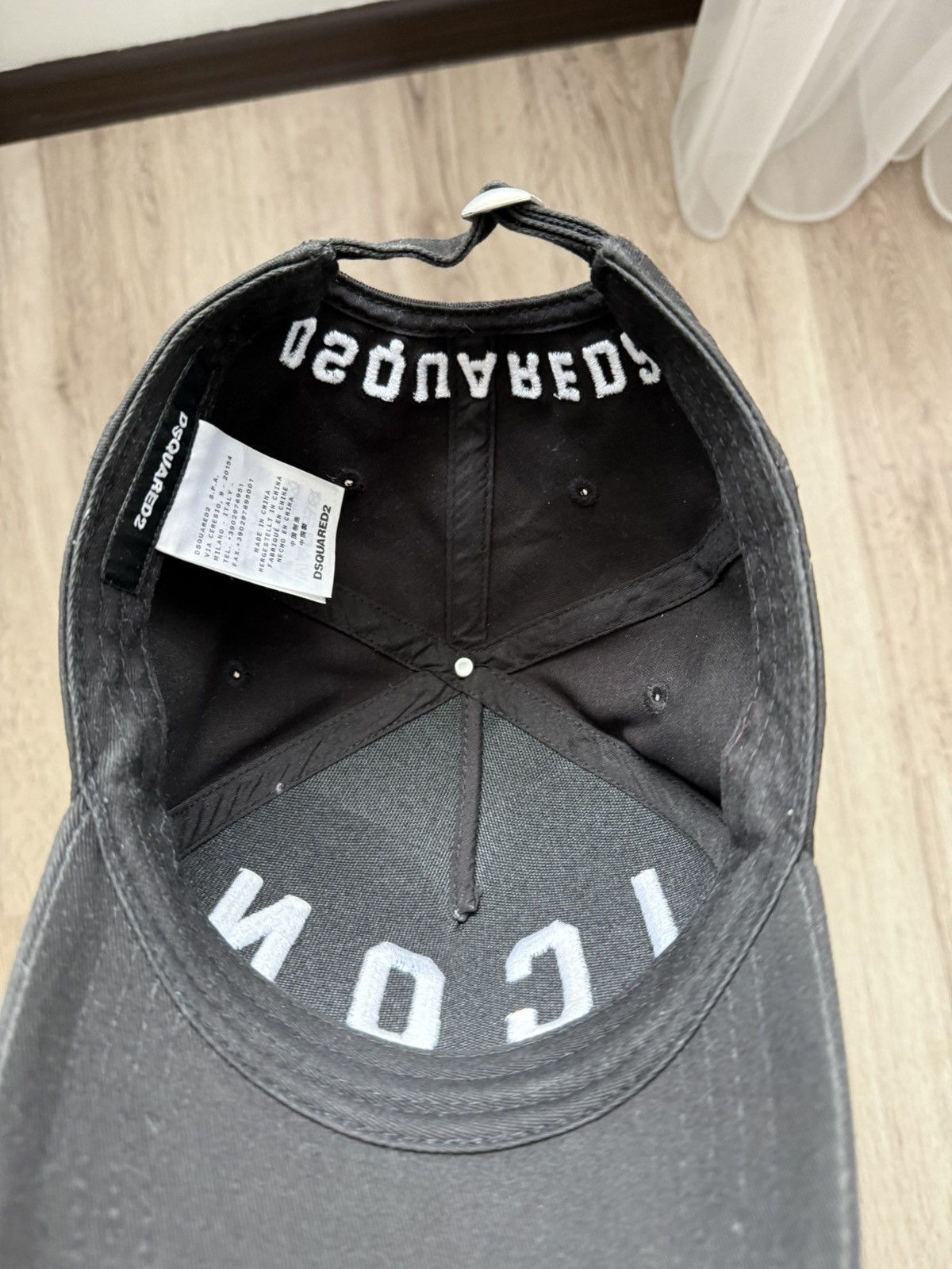 Dsquared2 DSQUARED2 ICON Logo Black Baseball Cap Adjustable Size ONE SIZE - 15 Thumbnail