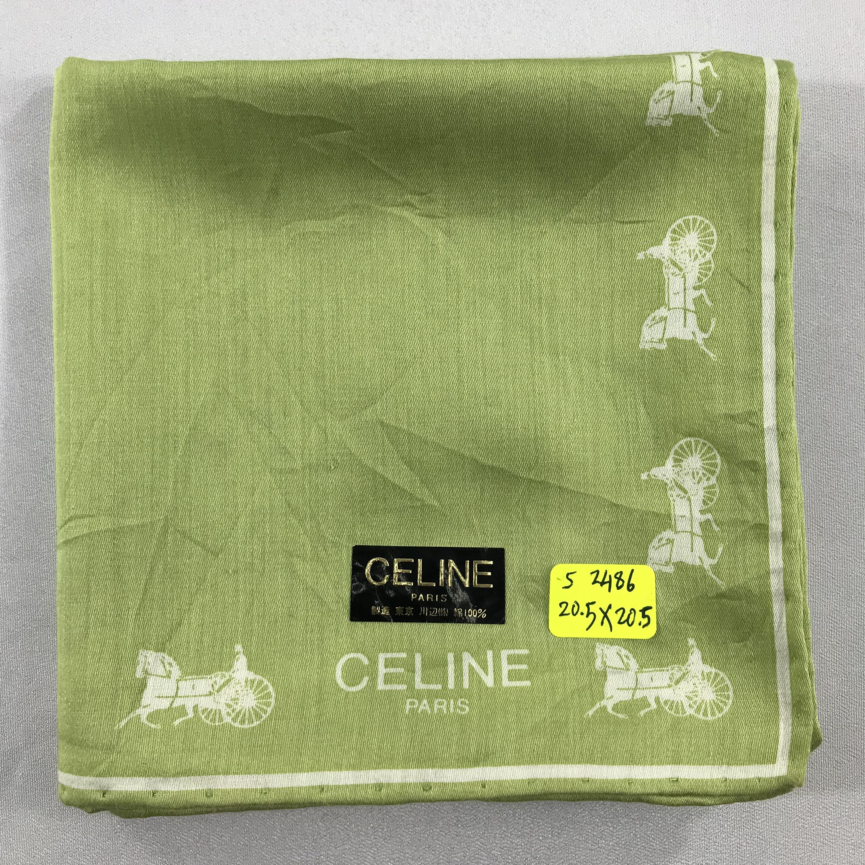 Celine × Vintage Celine Bandana / Handkerchief / Neckerchief - S2486 Size ONE SIZE - 5 Thumbnail