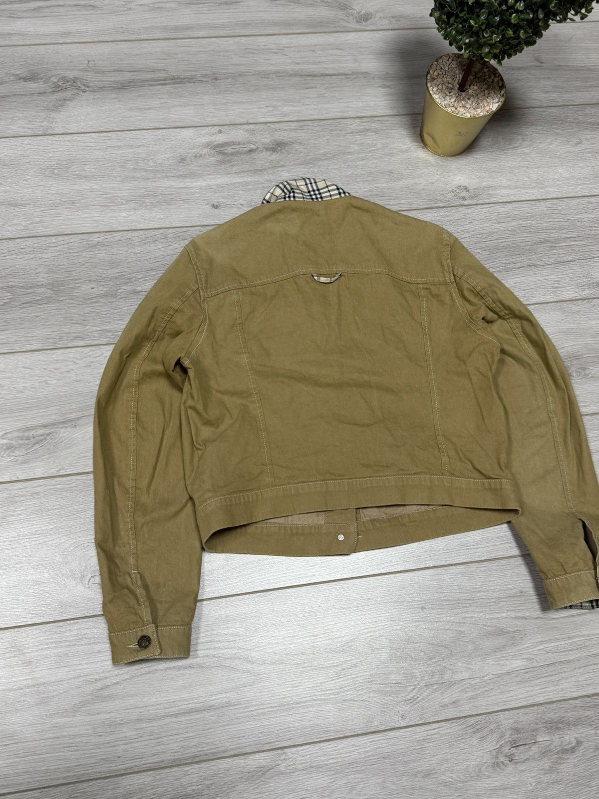 Burberry Burberry nova check denim jacket buttons vintage Size L / US 10 / IT 46 - 13 Thumbnail
