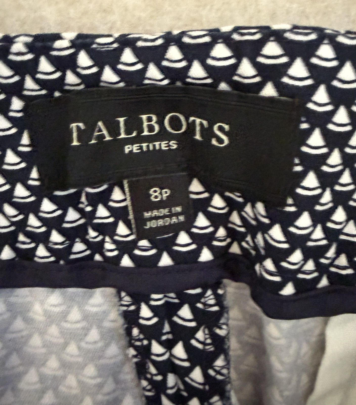 Talbots Talbots Womens 8P Sailboat Capri Pants Navy White Nautical Size 30" / US 8 / IT 44 - 6 Thumbnail