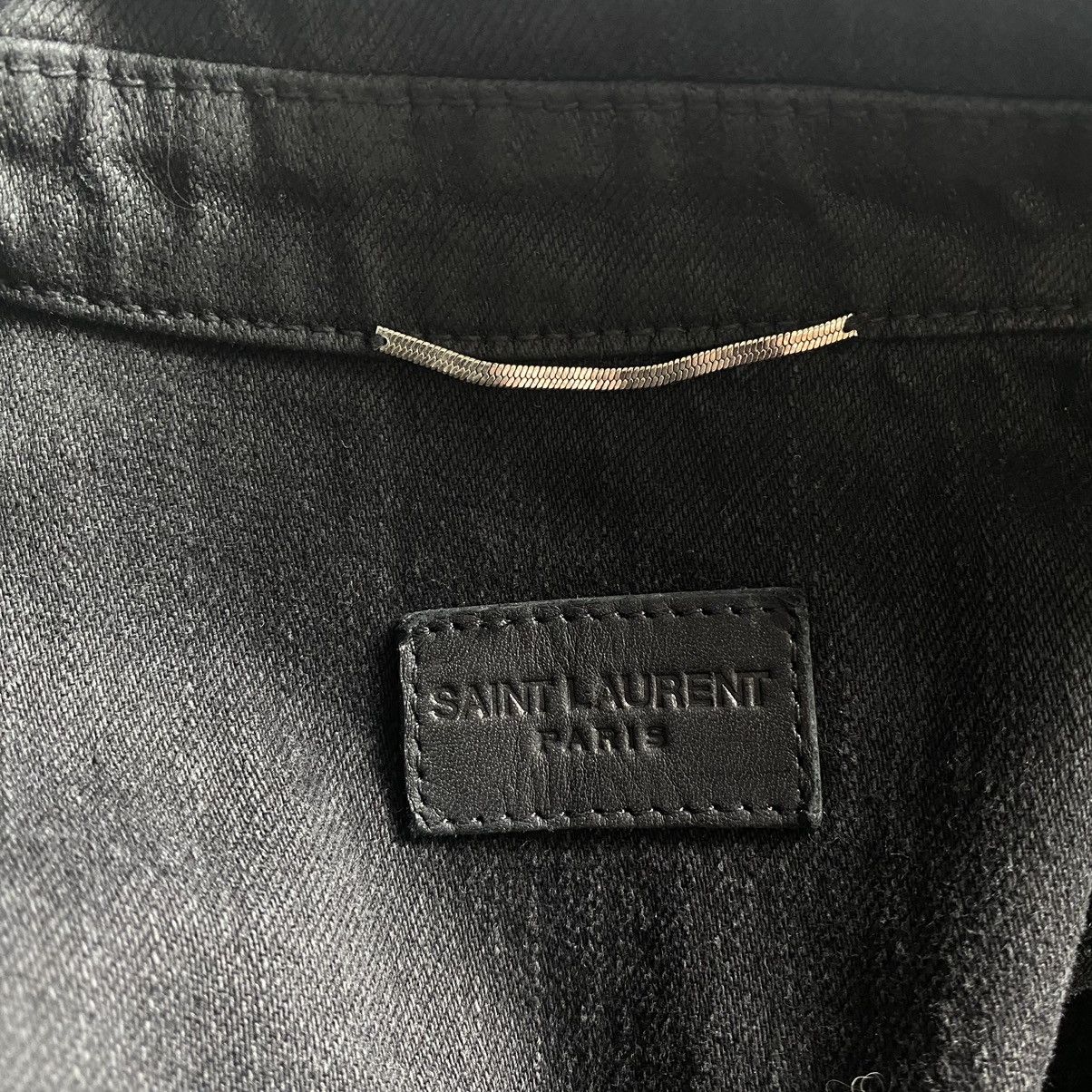 Saint Laurent Paris Saint Laurent Wax Denim Jacket Size US S / EU 44-46 / 1 - 4 Thumbnail