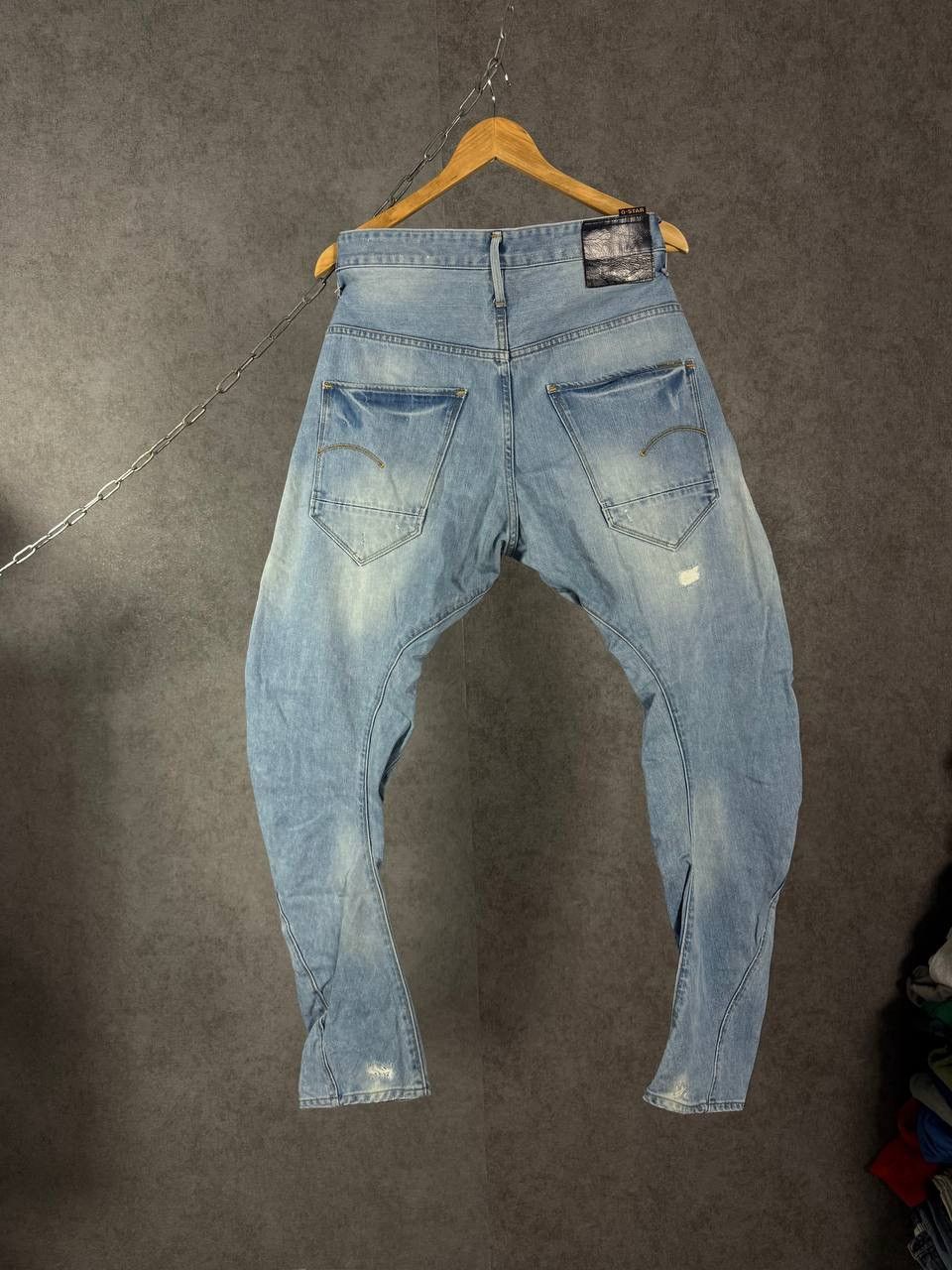 G-Star G Star Raw designer distressed denim jeans Size US 36 / EU 52 - 6 Thumbnail