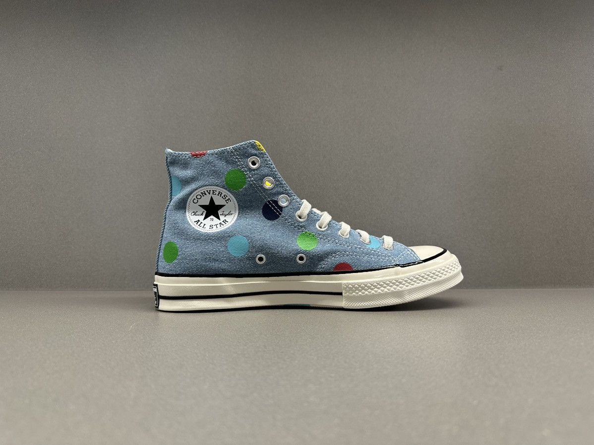 Converse × Golf Wang Converse Chuck Taylor All-Star 70 Hi Golf Wang Denim Polka Size US 9.5 / EU 42-43 - 8 Thumbnail