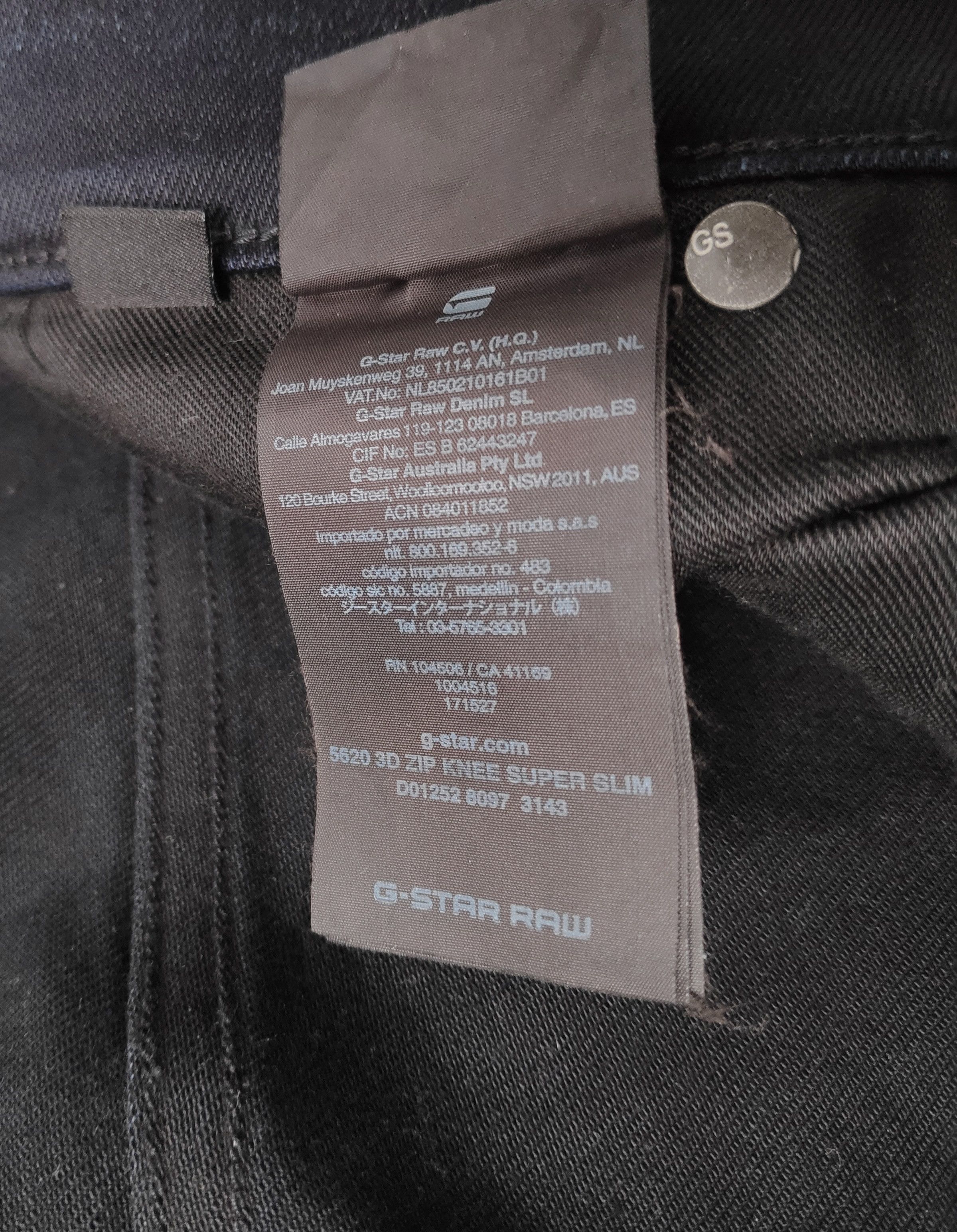 G-Star G-Star Raw 5620 3D Zip Knee Super Slim Denim Jeans W32 L32 Size US 32 / EU 48 - 11 Thumbnail
