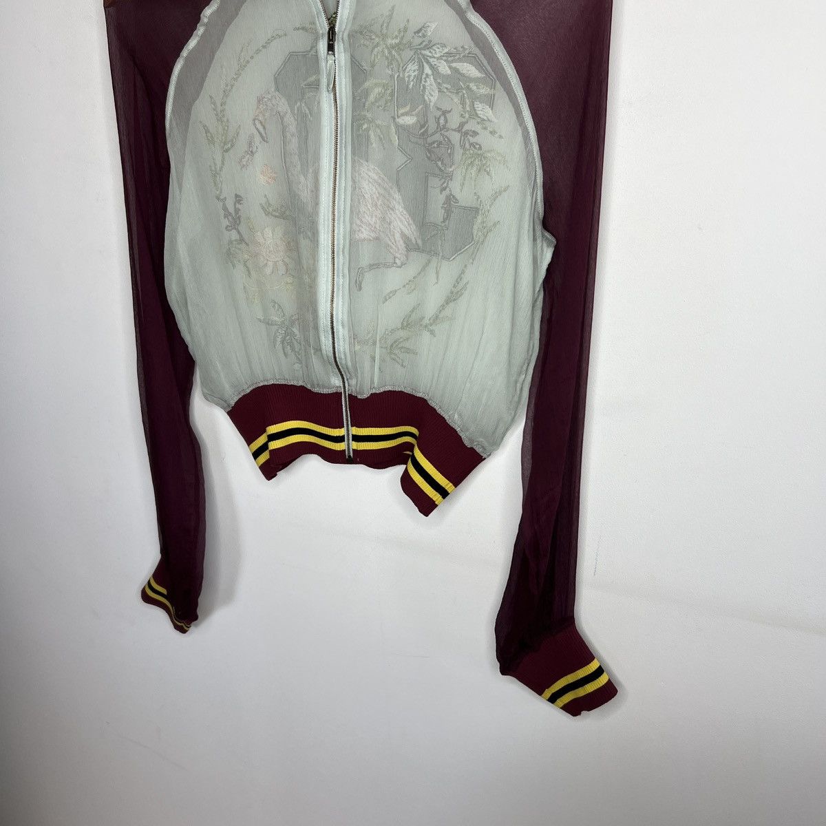 Jean Paul Gaultier Jean Paul Gaultier Vintage Silk Zip Flamingo Jacket Archival Size S / US 4 / IT 40 - 3 Thumbnail