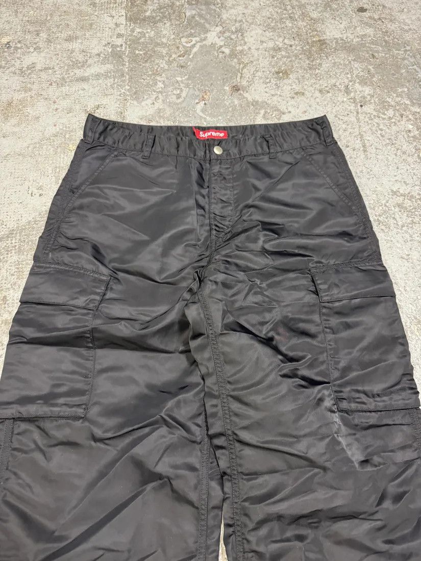 Supreme × Vintage Supreme Black Nylon Cargo Large Pants Size US 33 - 9 Thumbnail