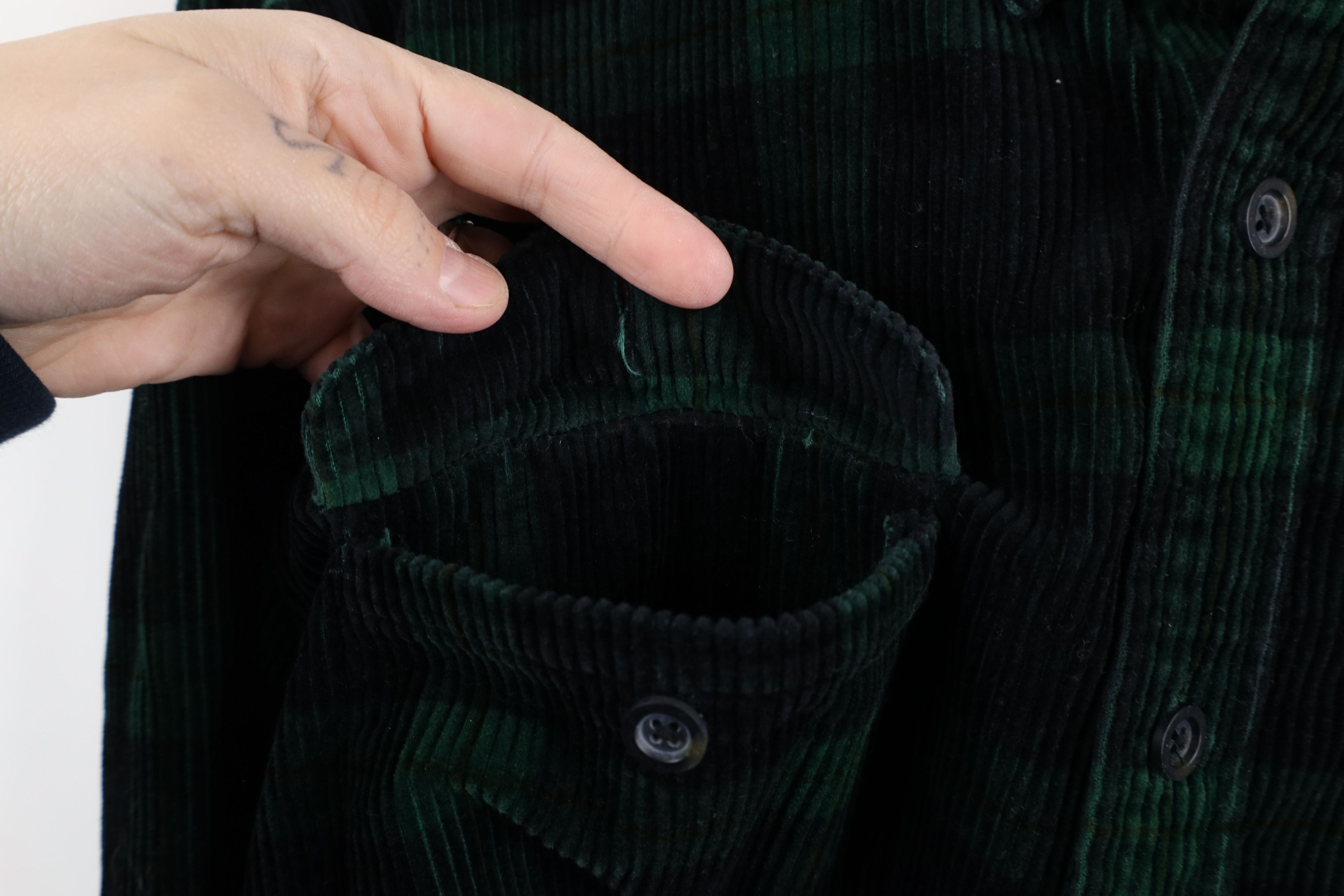 Vintage Vintage 90s Streetwear Heavyweight Button Shirt Plaid Size US L / EU 52-54 / 3 - 5 Thumbnail