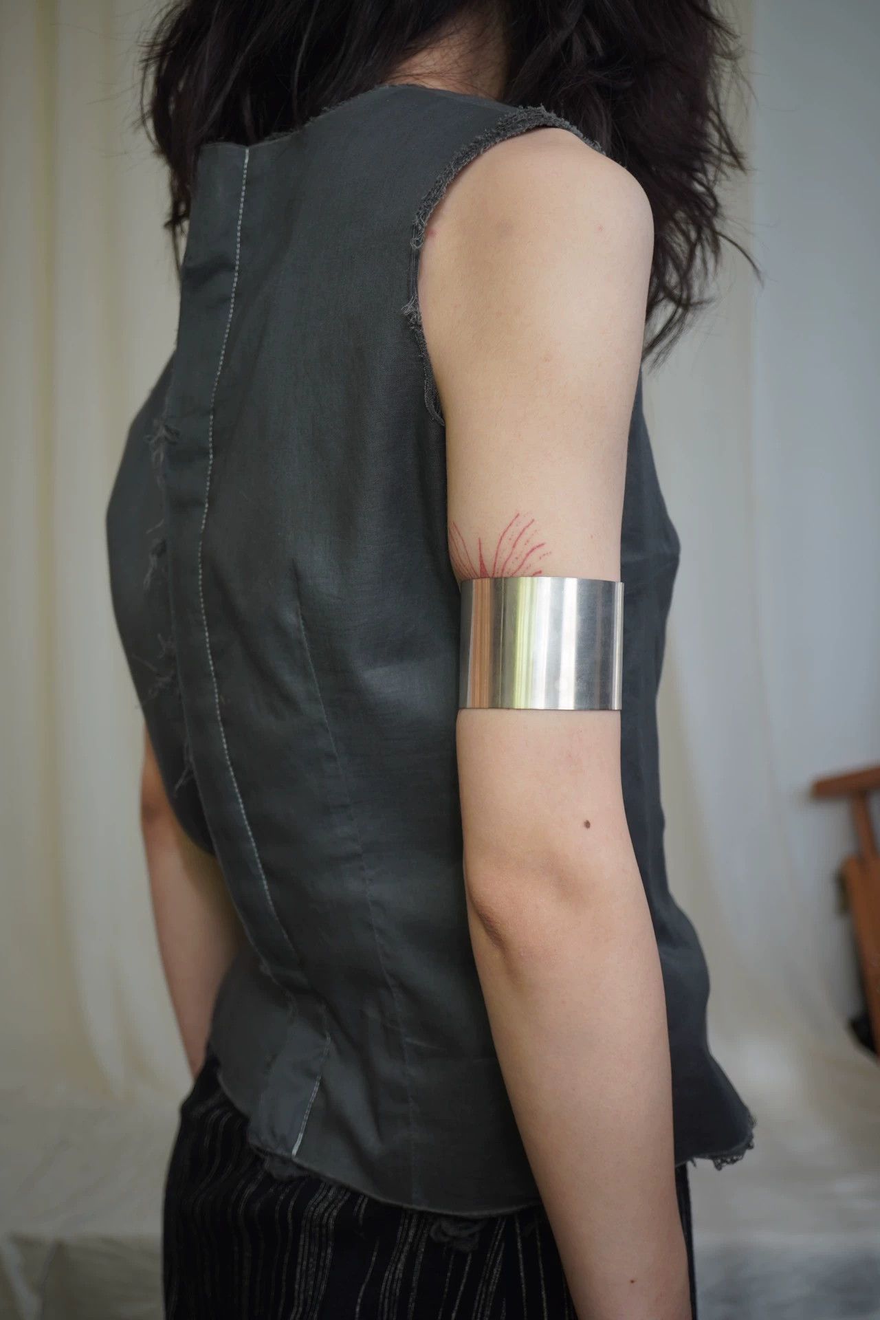 Other zooSelect Handmade Pure Silver Adjustable Arm Cuff/Bracelet Size ONE SIZE - 7 Thumbnail