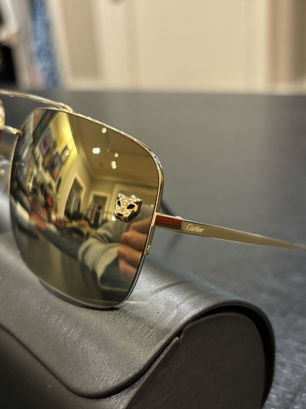 Cartier Cartier Panthère de Cartier Sunglasses Size ONE SIZE - 3 Thumbnail