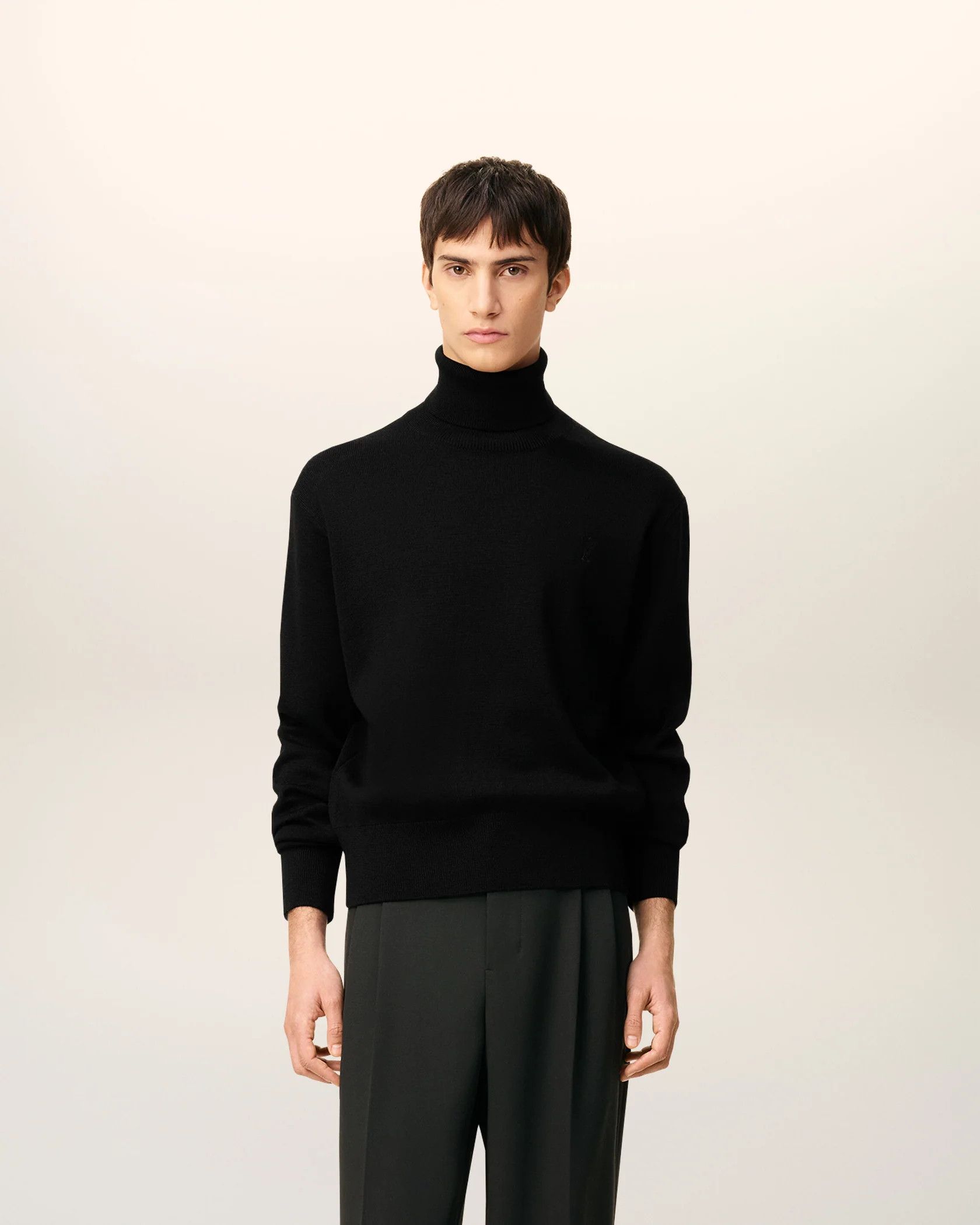 AMI os11x0226 Turtleneck Sweater In Black Size US S / EU 44-46 / 1 - 2 Thumbnail