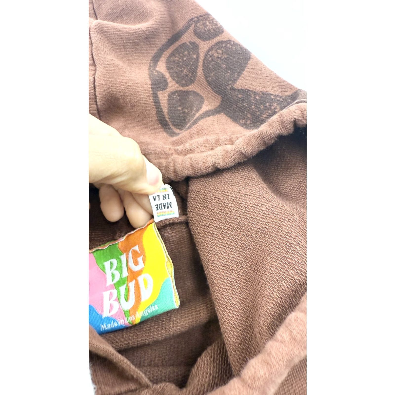 Big Bud Press Big Bud Press Hoodie Unisex XS Brown Mushroom Graphic Print Pullover Made in LA Mens Size US XS / EU 42 / 0 - 4 Thumbnail