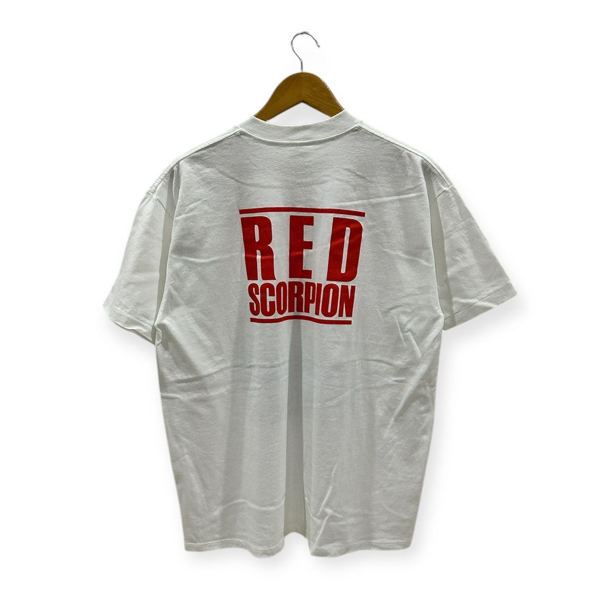 Vintage vintage 1988 RED SCORPION lundgren adventure promo t-shirts Size US XL / EU 56 / 4 - 2 Thumbnail