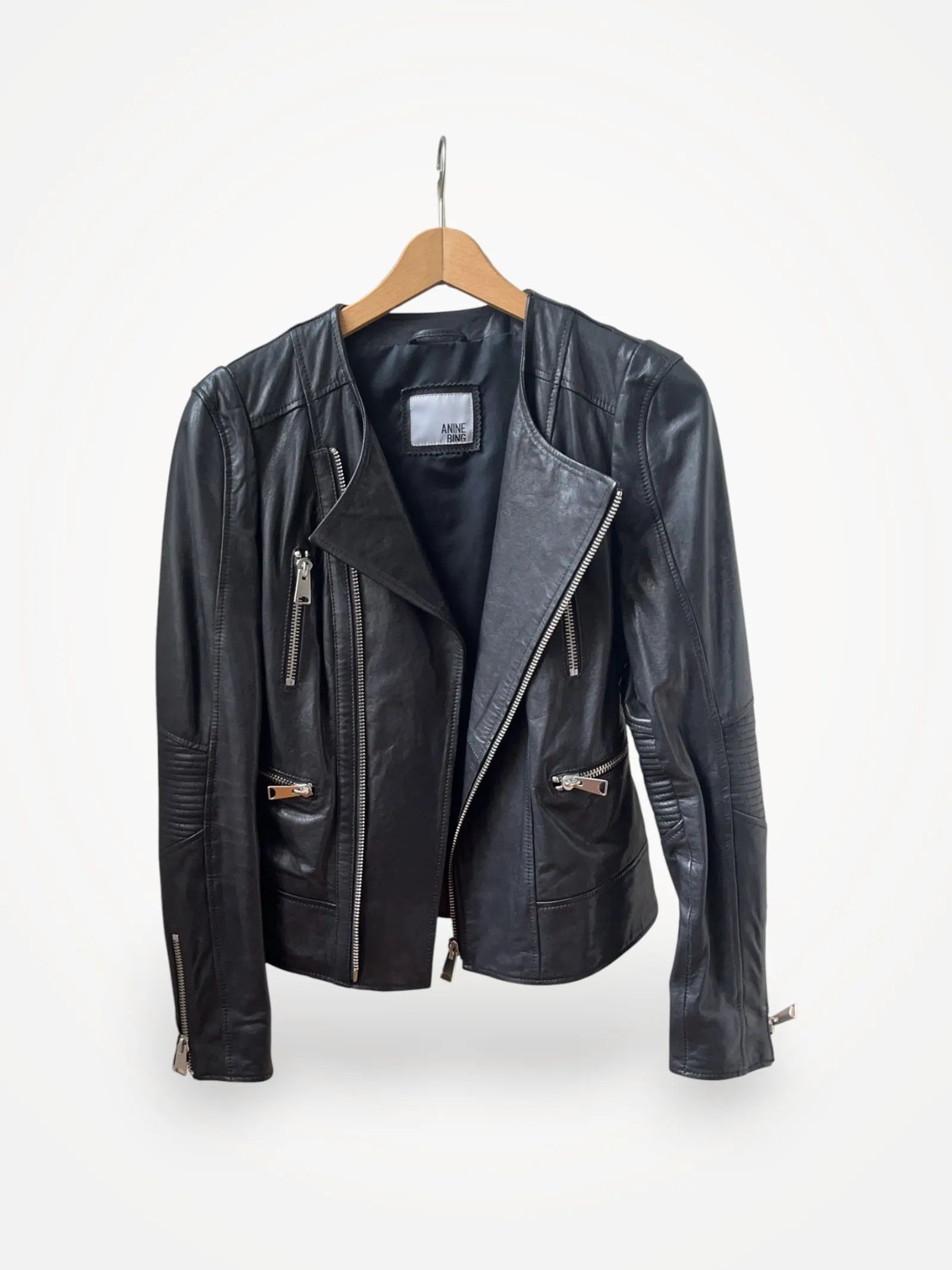Anine Bing Anine Bing N312 Leather Jacket Size S / US 4 / IT 40 - 1 Thumbnail