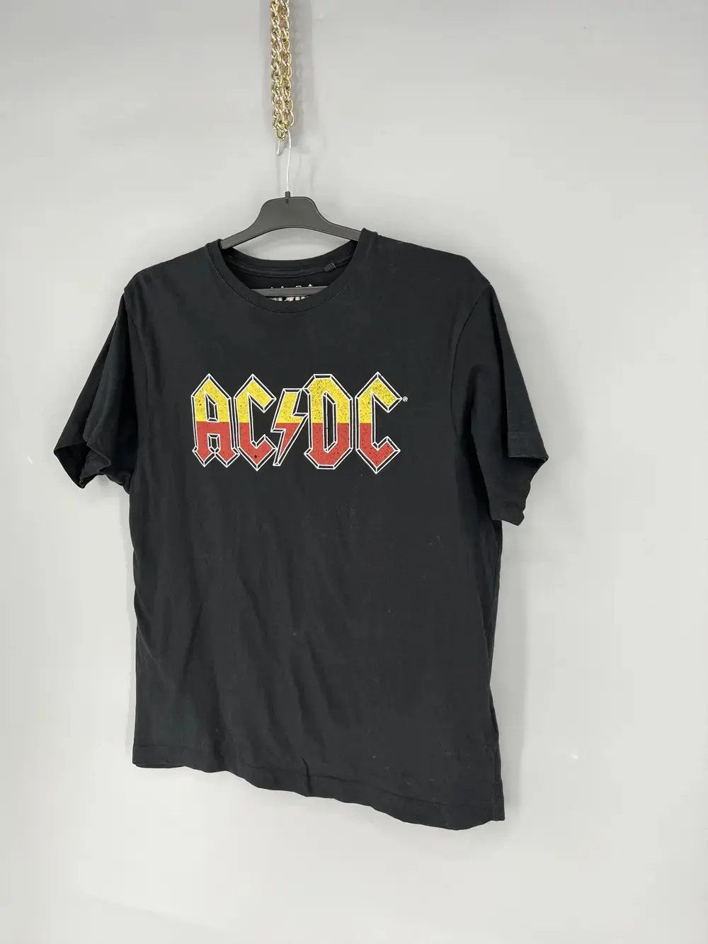 Band Tees × Vintage Vintage Y2K AC/DC ACDC Black In Evrope Tour Big Logo Size US M / EU 48-50 / 2 - 3 Thumbnail