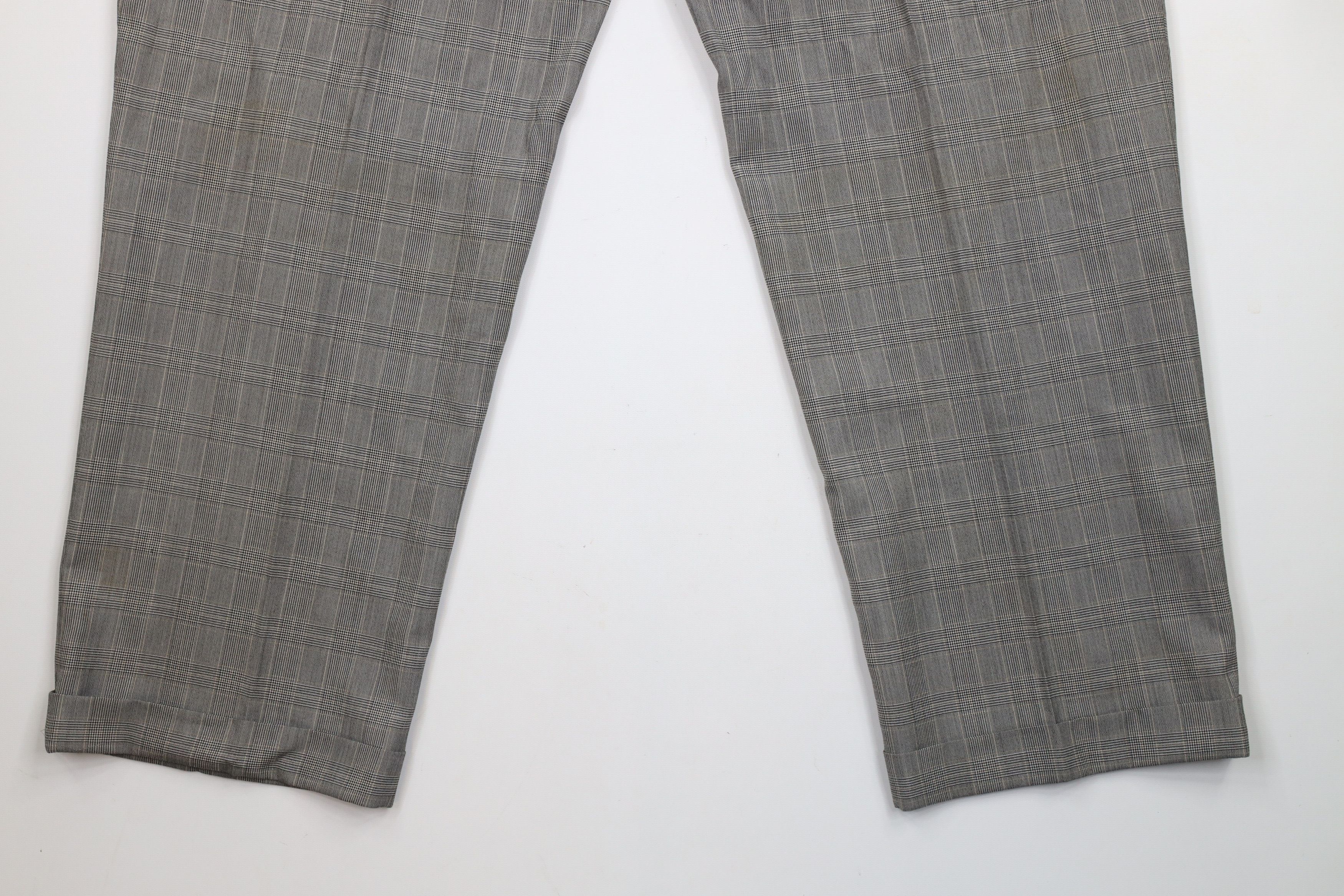 Ralph Lauren Vintage 90s Ralph Lauren Houndstooth Cuffed Wide Leg Pants Size US 42 / EU 58 - 11 Thumbnail