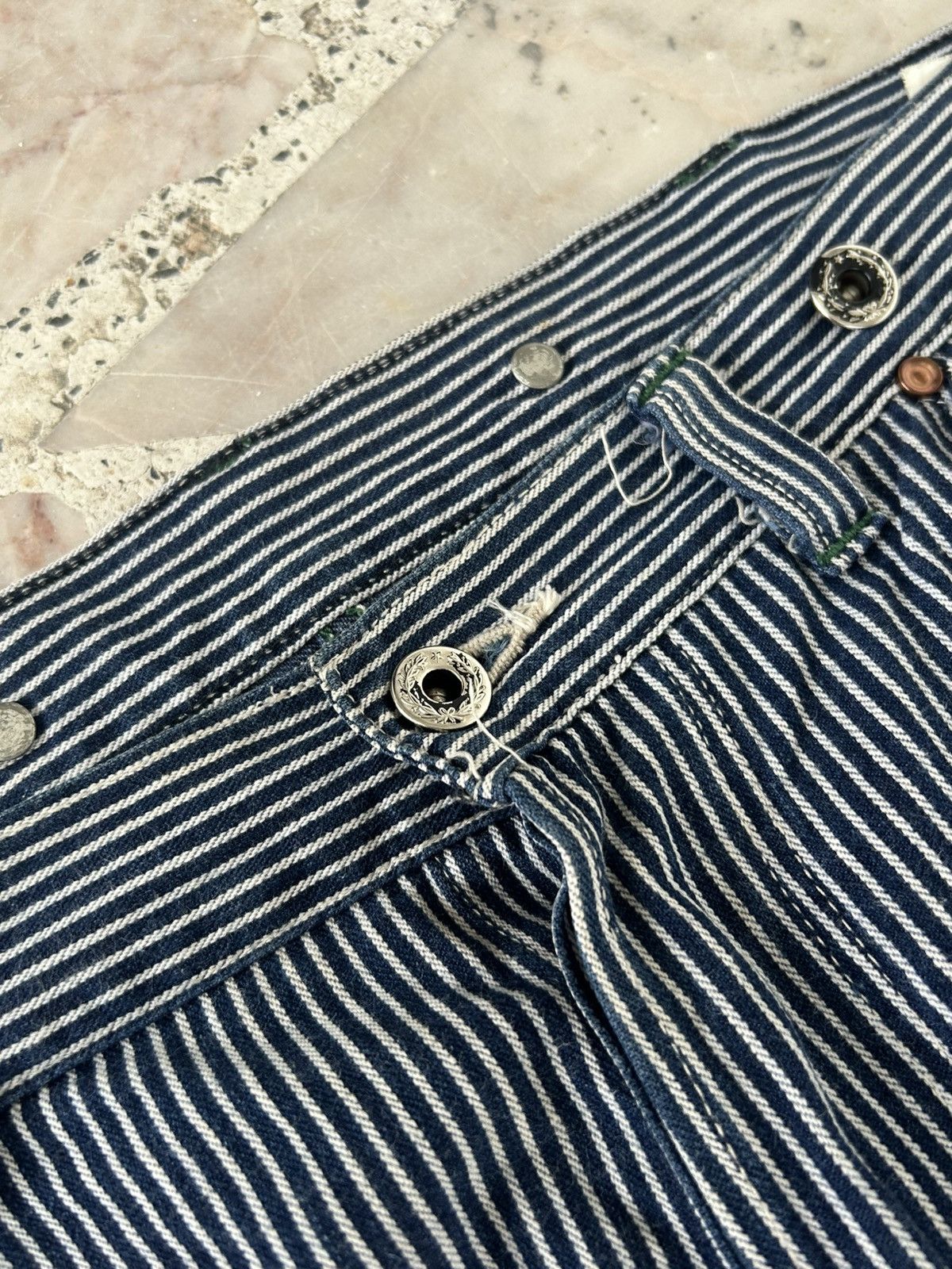 Sugar Cane Sugarcane Vintage Union Made Stripe Denim Size US 34 / EU 50 - 7 Thumbnail
