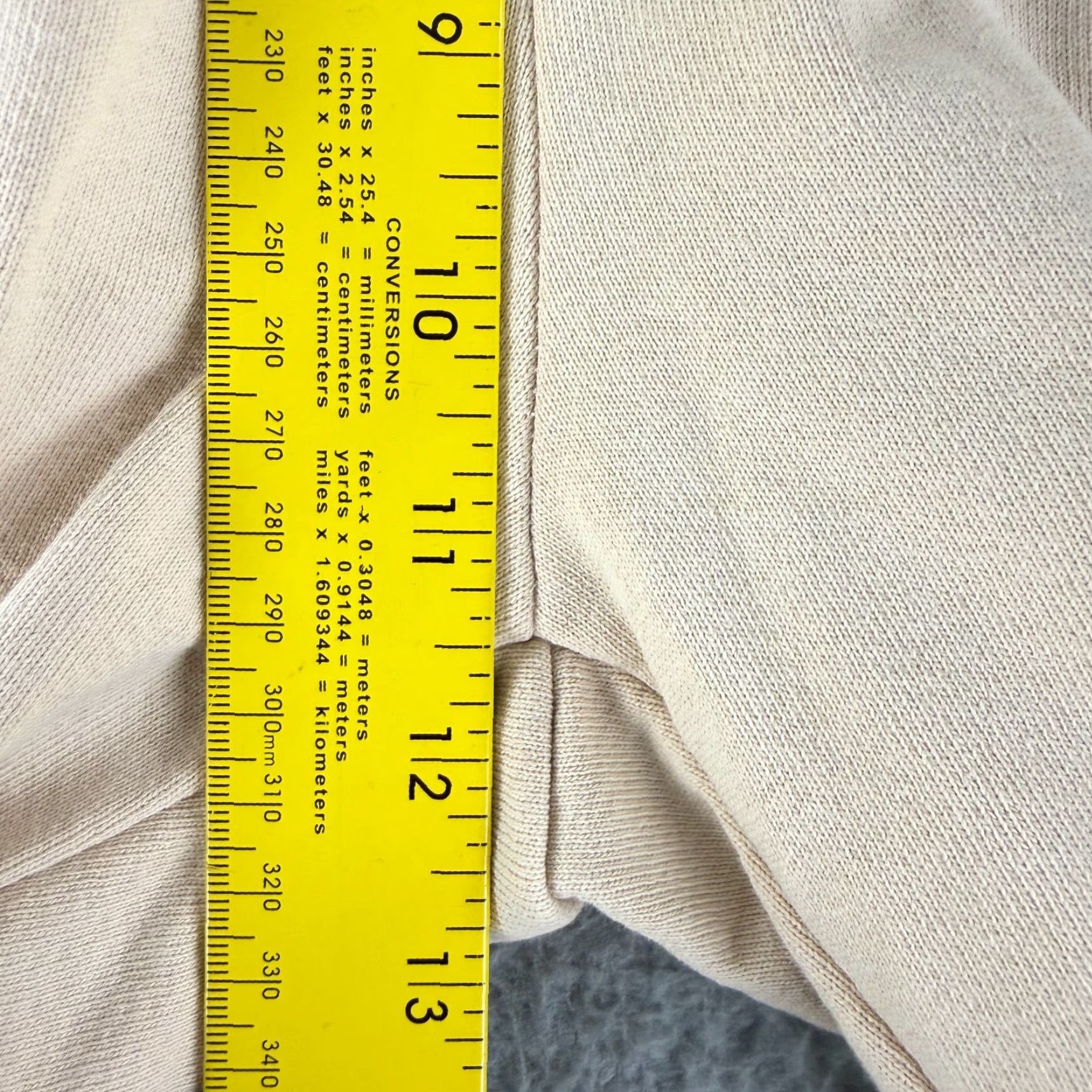 Vintage Foundationals Butterhalf Pin-Tuck Sweatpant Womens Medium Beige Pull On Straight Pants Size 32" / US 10 / IT 46 - 5 Thumbnail
