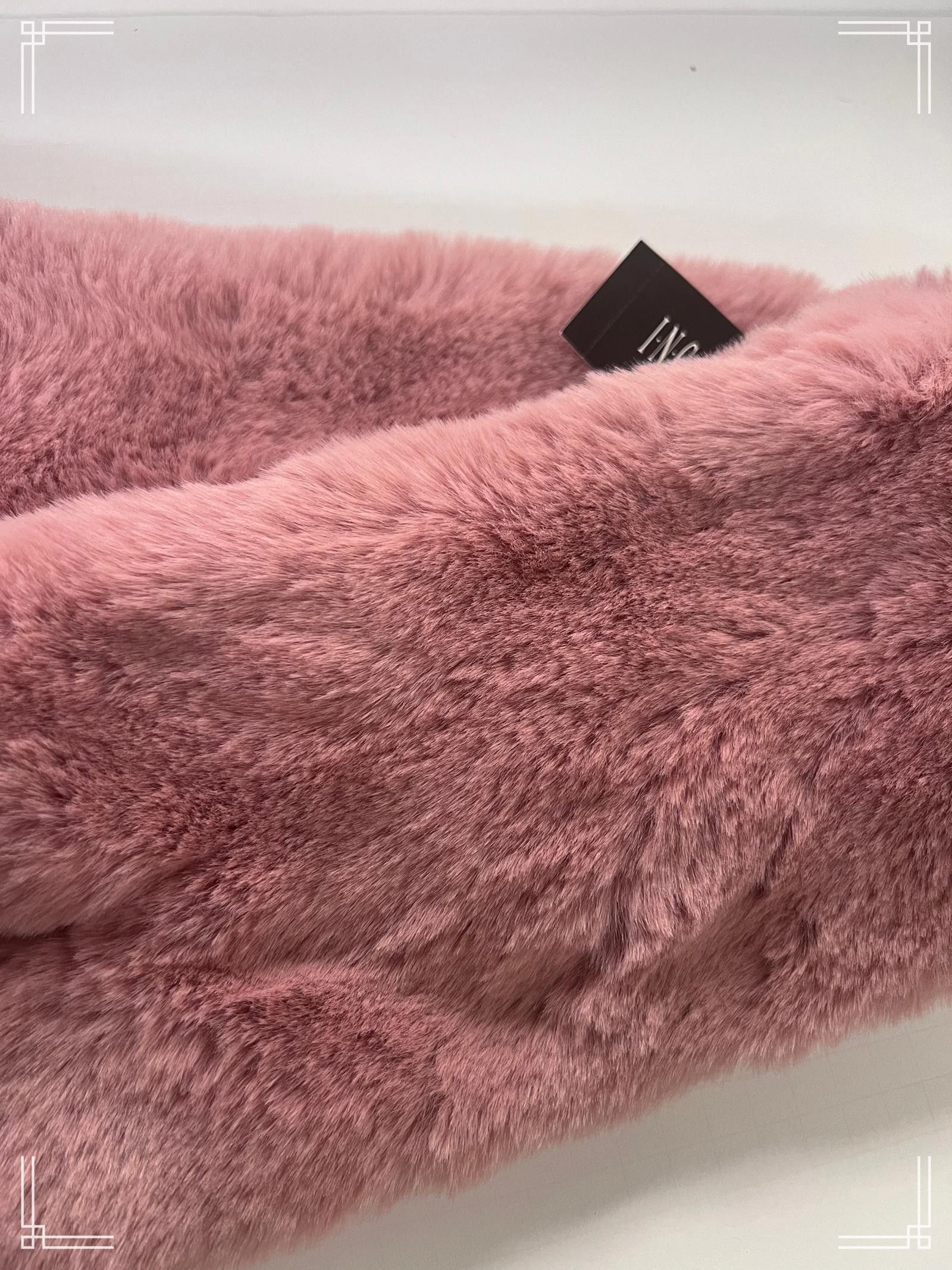 Designer INC International Concepts Faux Fur Scarf, Blush Pink Size ONE SIZE - 3 Thumbnail