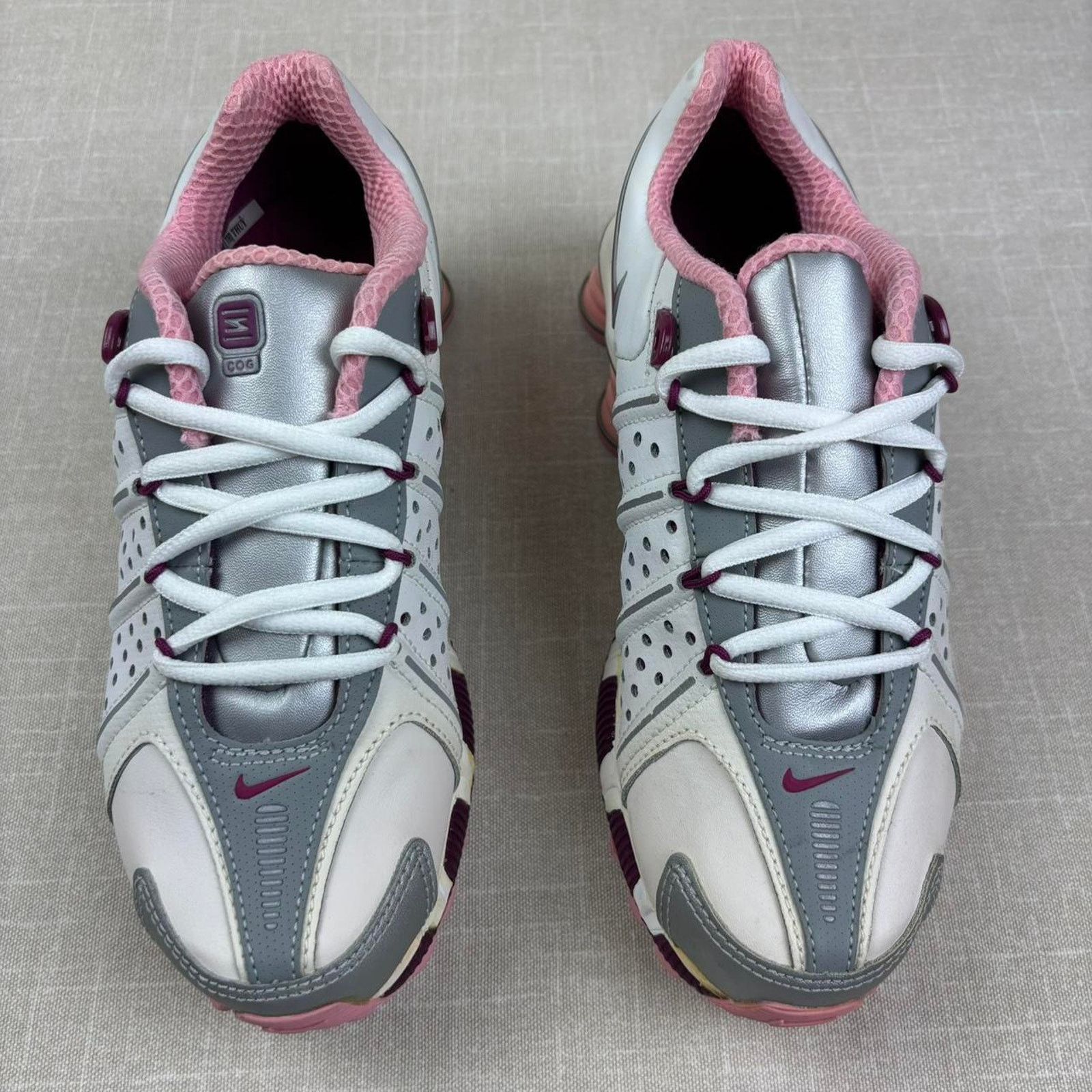 Nike 💝 2005 Nike Shox Cognescenti Lea “White Raspberry” 5.5W Size US 5.5 / IT 35.5 - 3 Thumbnail